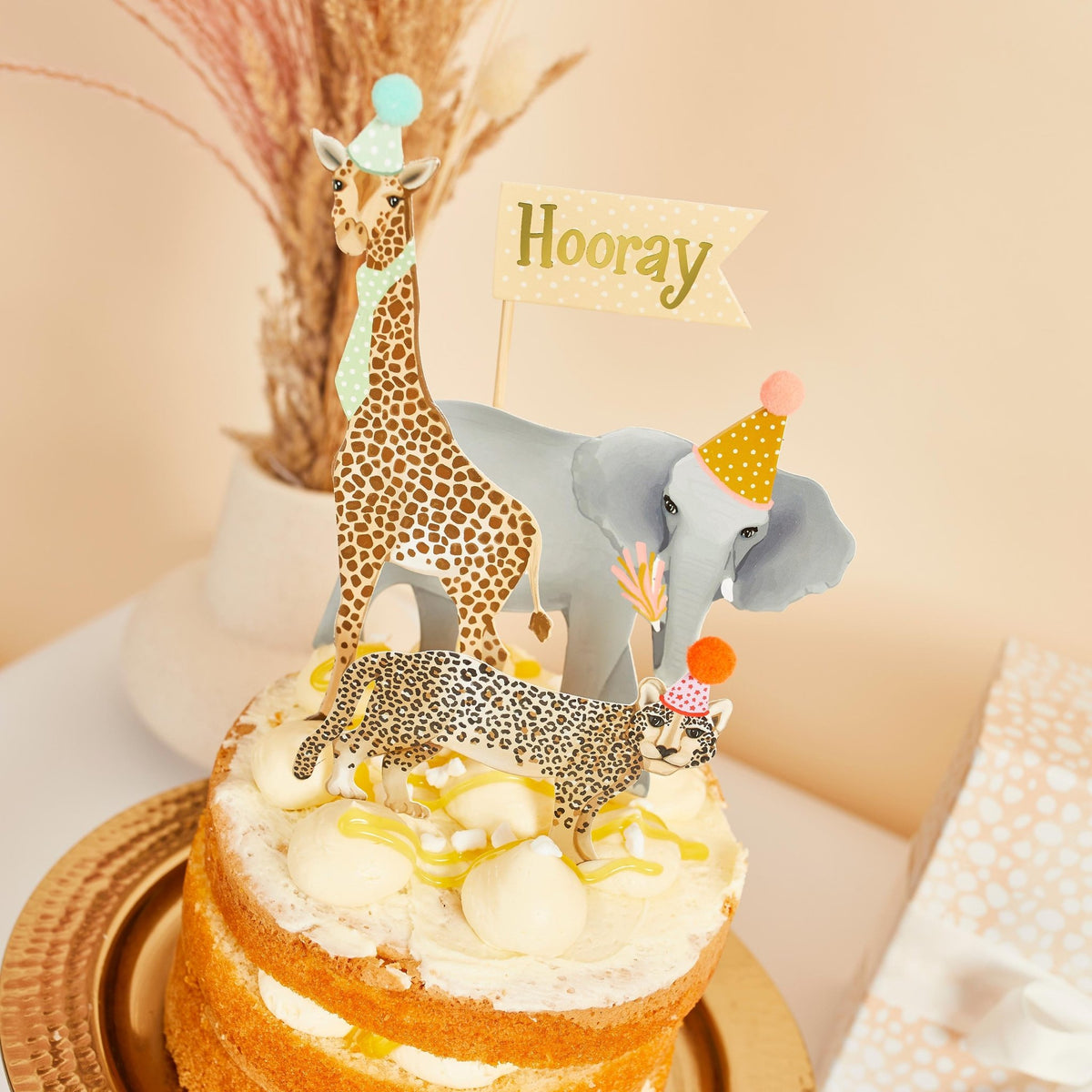 Safari Animal Cake Toppers - Stesha Party