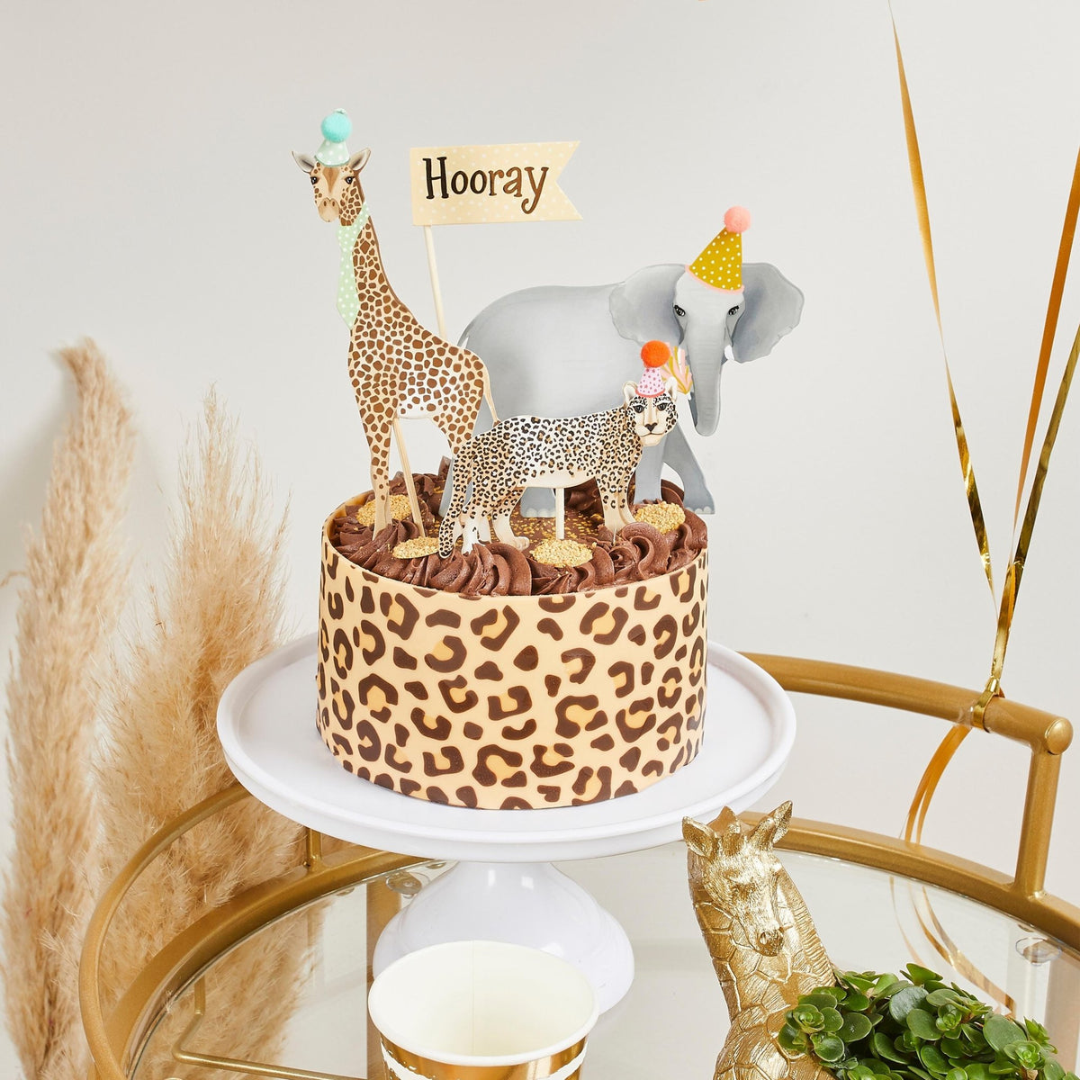Safari Animal Cake Toppers - Stesha Party