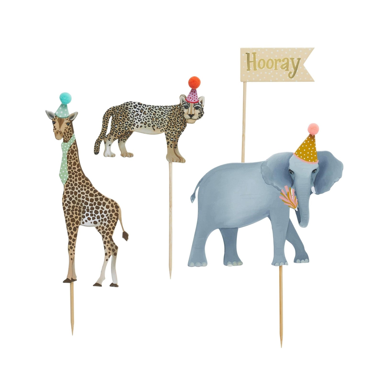 Safari Animal Cake Toppers - Stesha Party