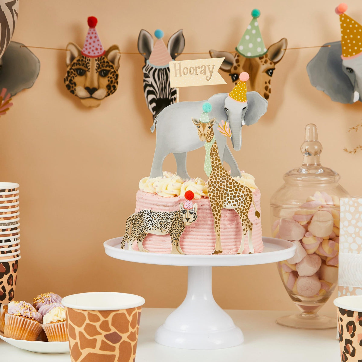 Safari Animal Party Cups - Stesha Party