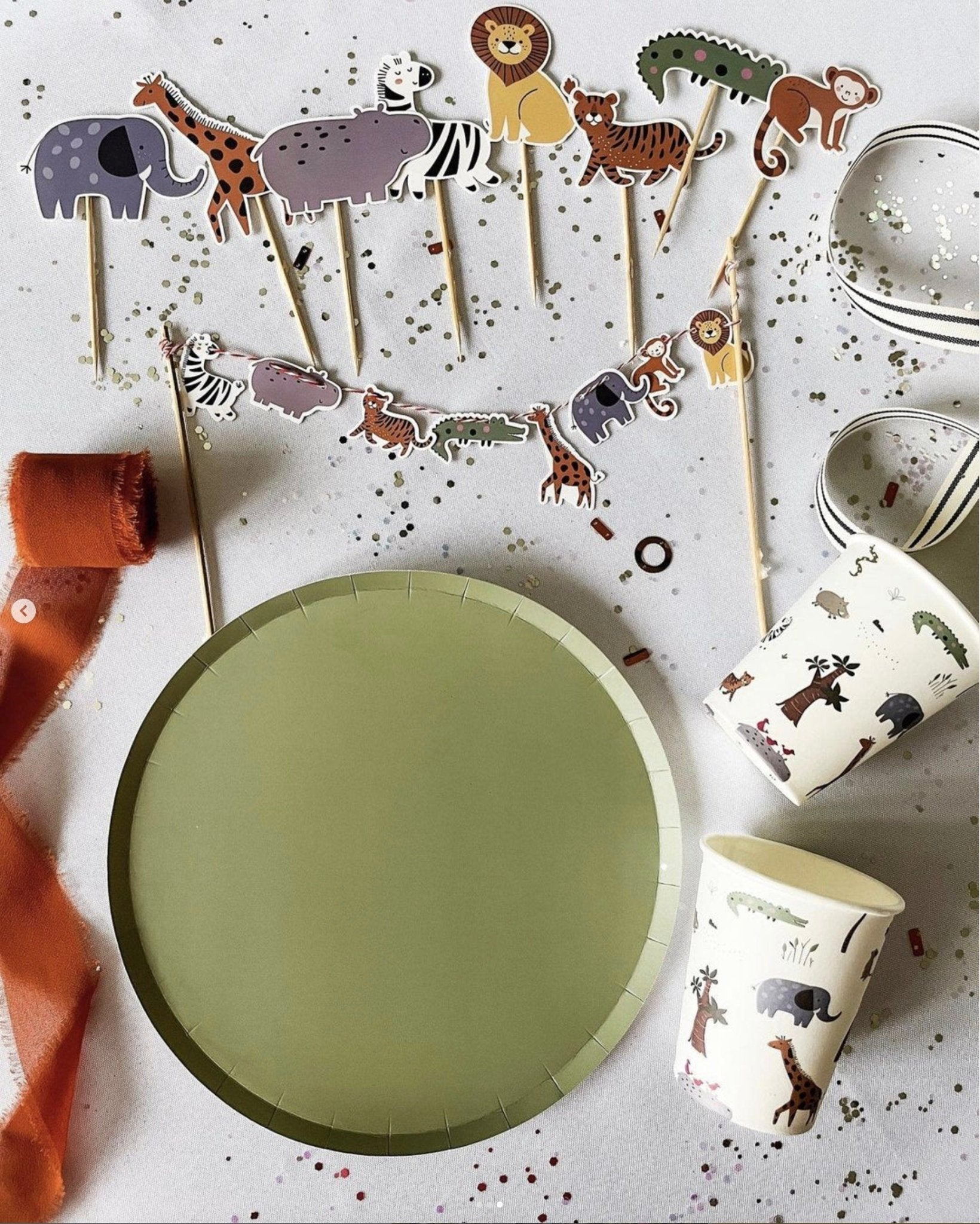 Safari Animals Party Cups 8ct - Stesha Party