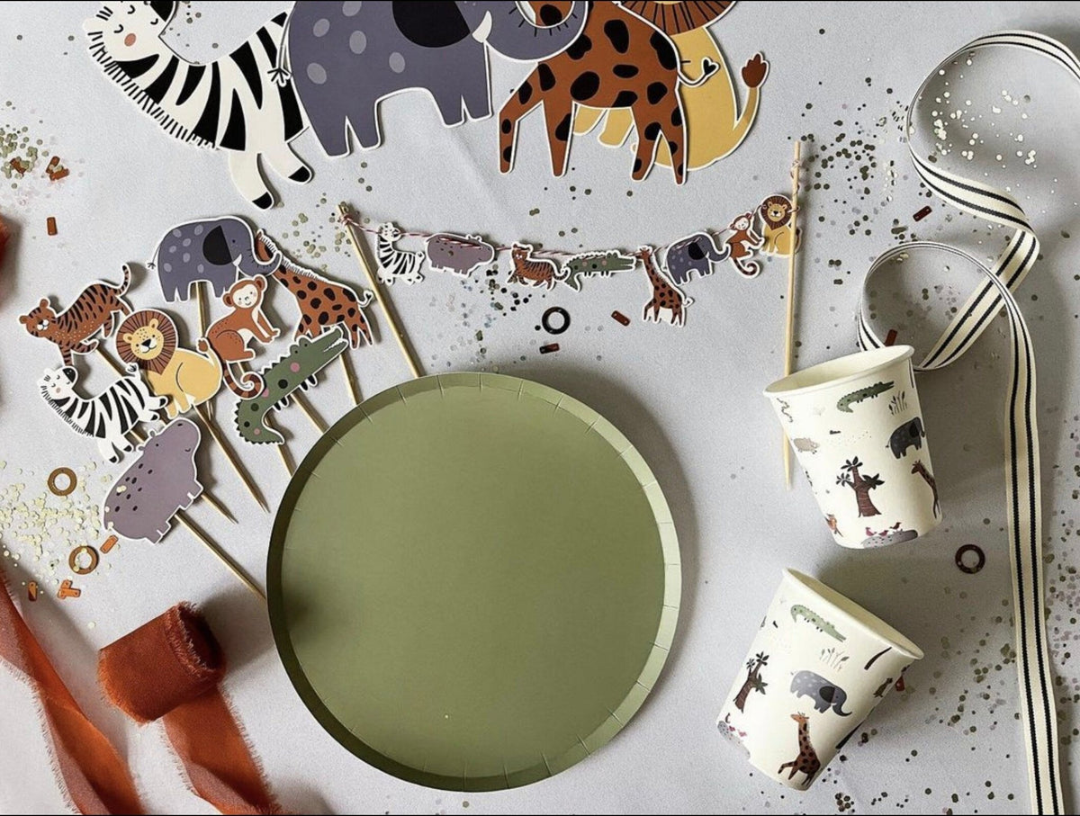 Safari Animals Party Cups 8ct - Stesha Party