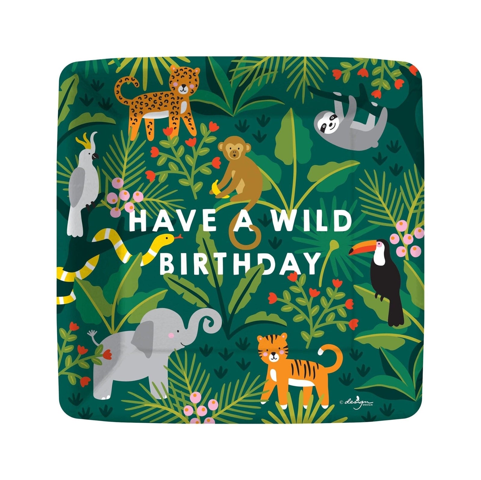Safari Birthday Cake Plates - Stesha Party