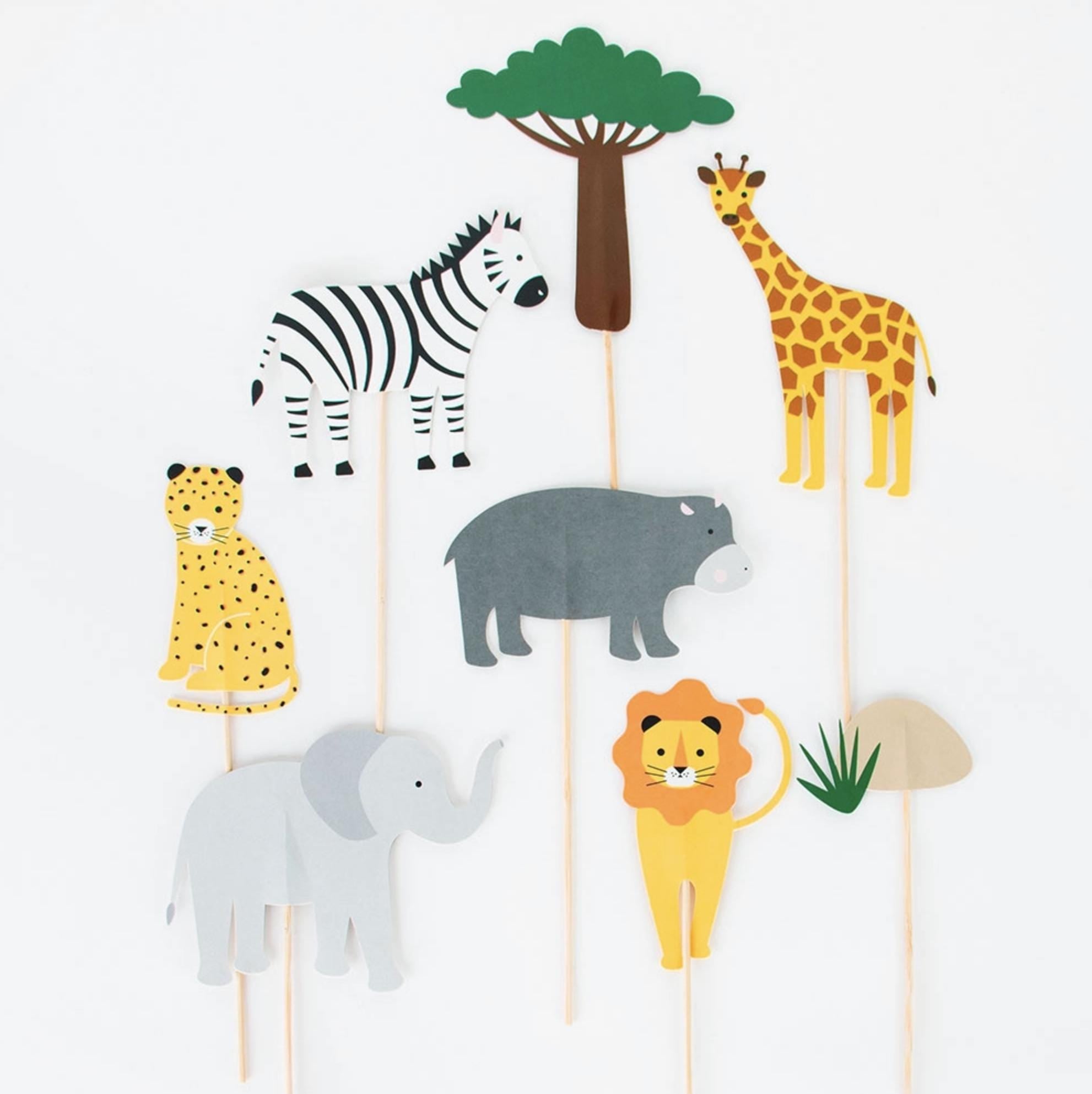 Safari Cake Toppers - Stesha Party