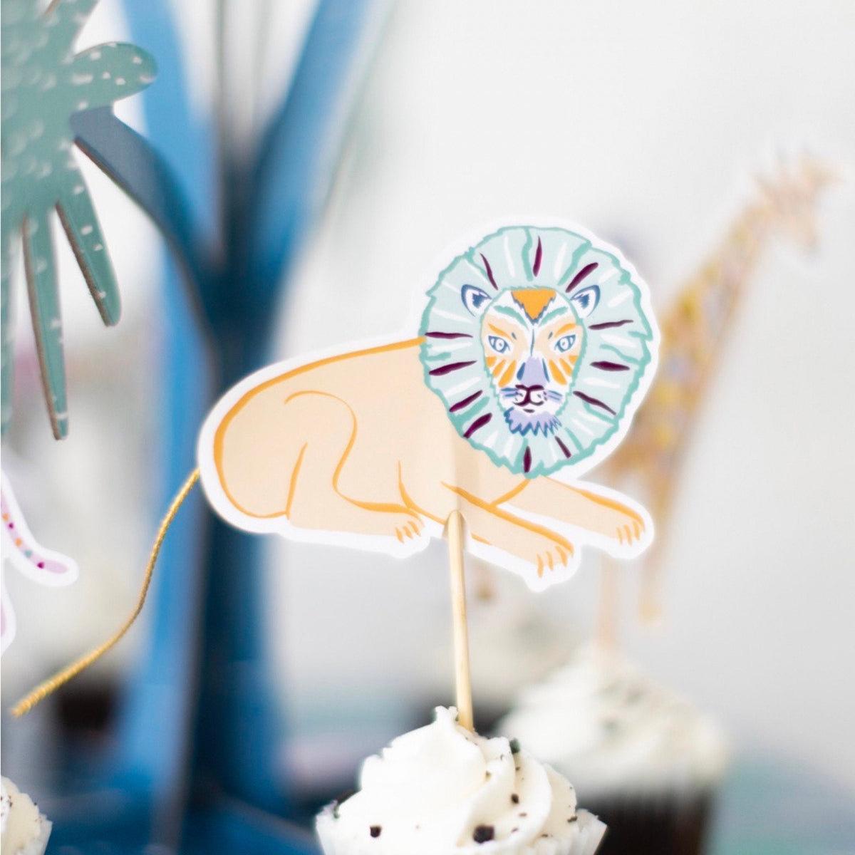 Safari Cupcake Toppers & Liners - Stesha Party