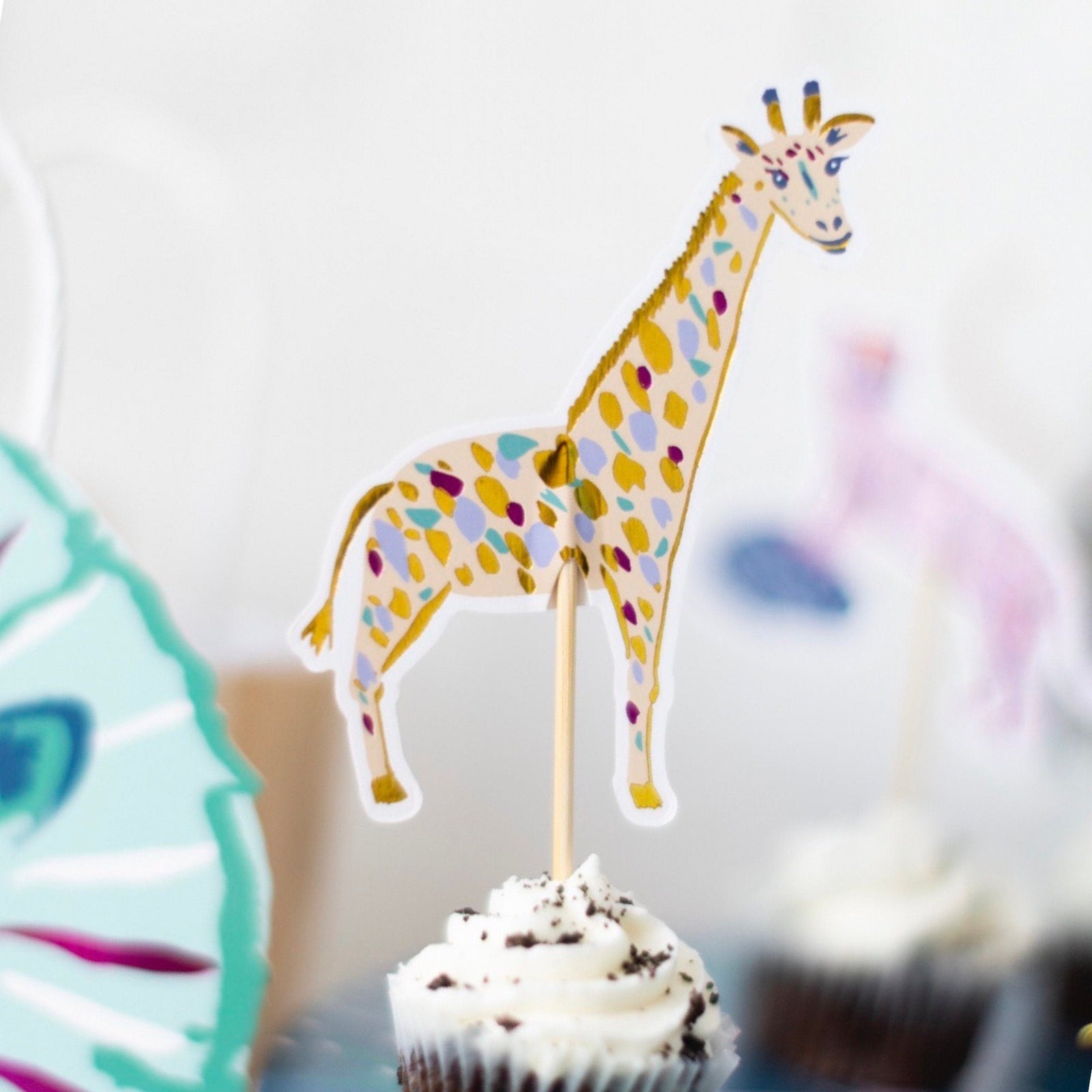 Safari Cupcake Toppers & Liners - Stesha Party