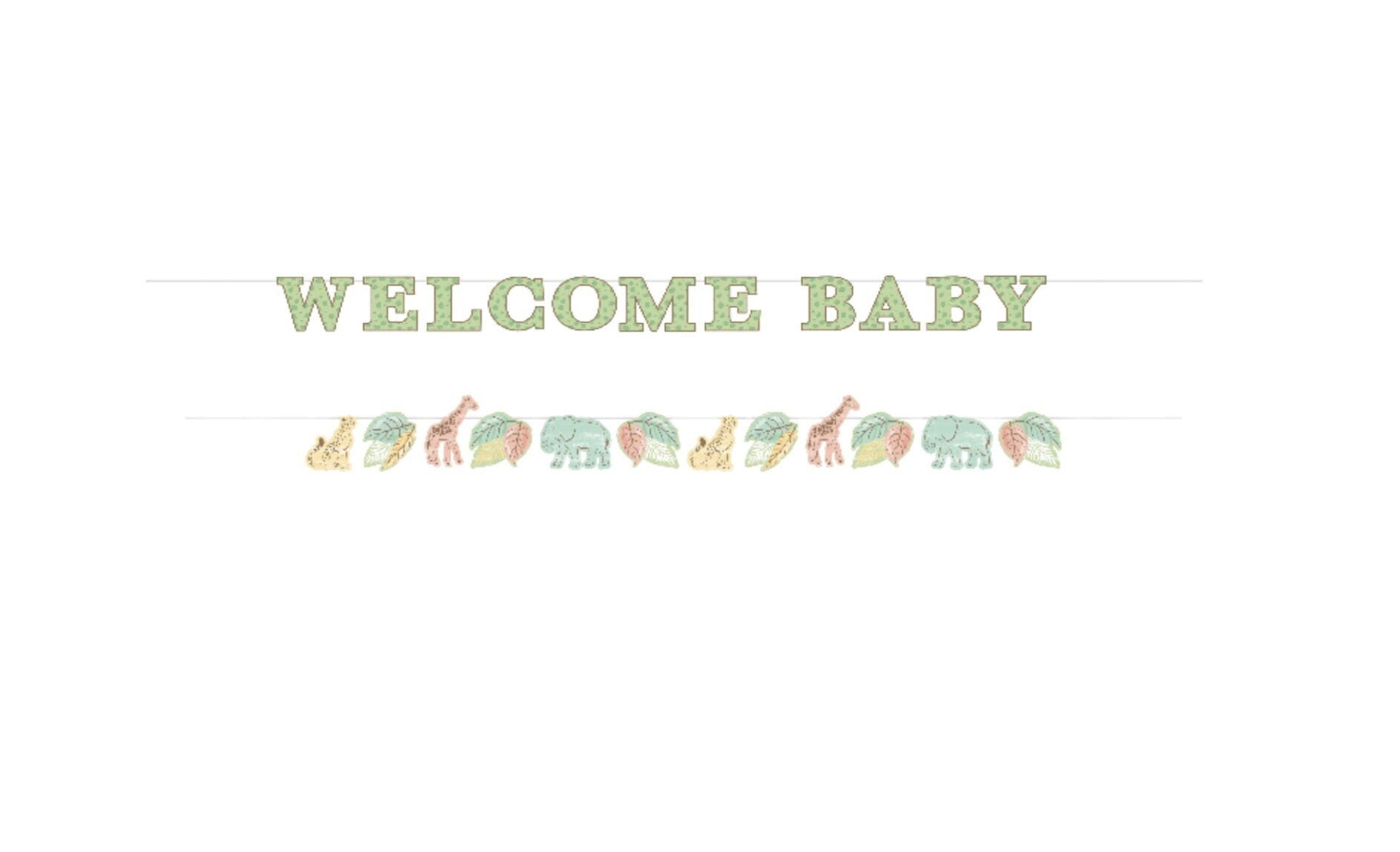 Safari Welcome Baby Banner - Stesha Party