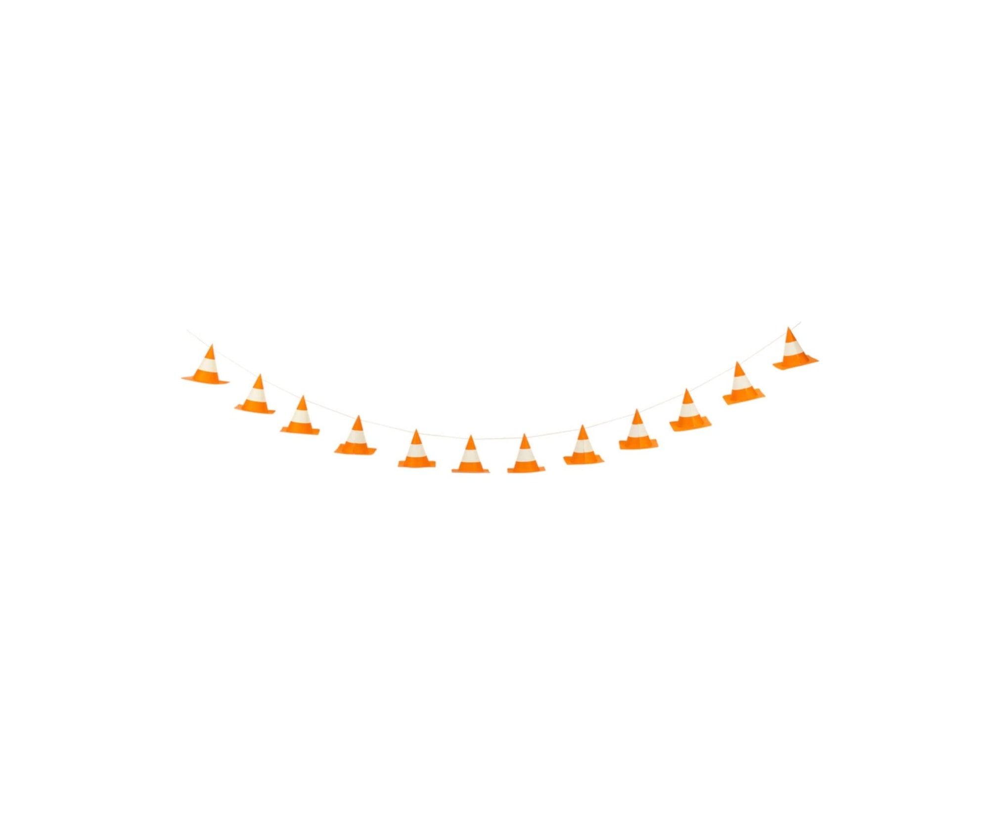 Safety Cone Party Banner - Stesha Party