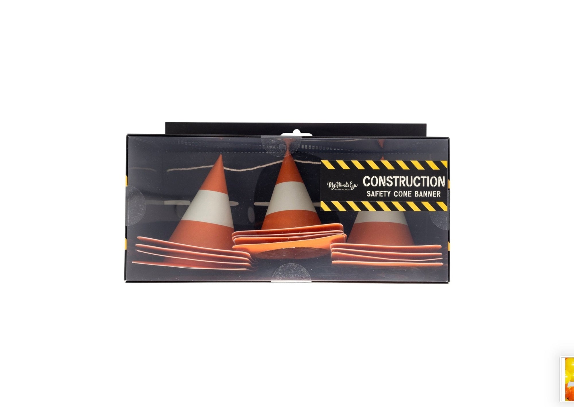 Safety Cone Party Banner - Stesha Party
