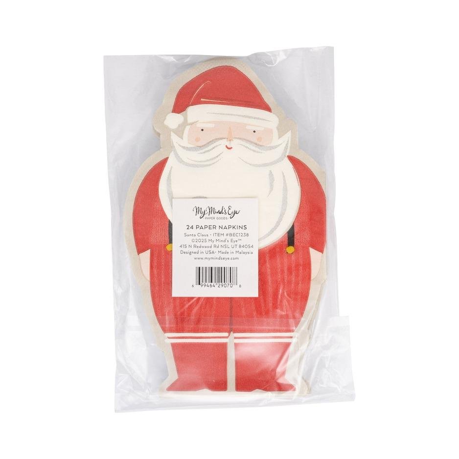 Santa Napkins Christmas Party Tableware 24ct - Stesha Party