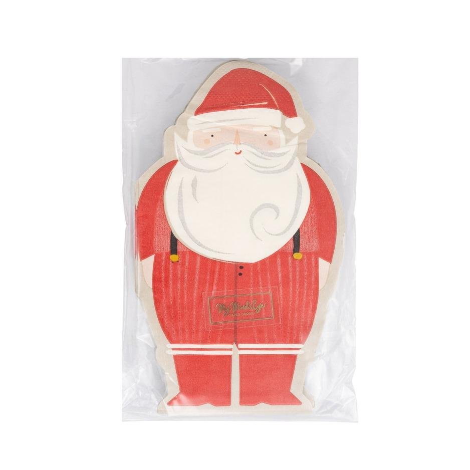 Santa Napkins Christmas Party Tableware 24ct - Stesha Party