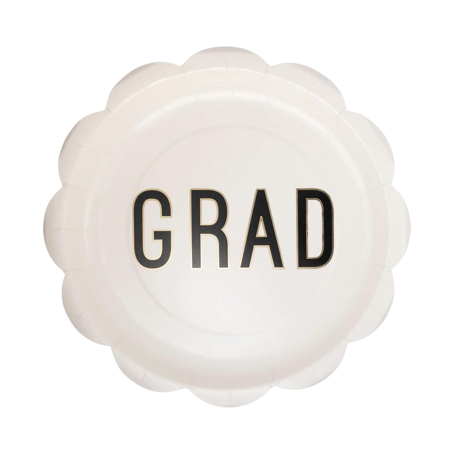 Scalloped Grad Paper Dinner Plates 8ct - Stesha Party