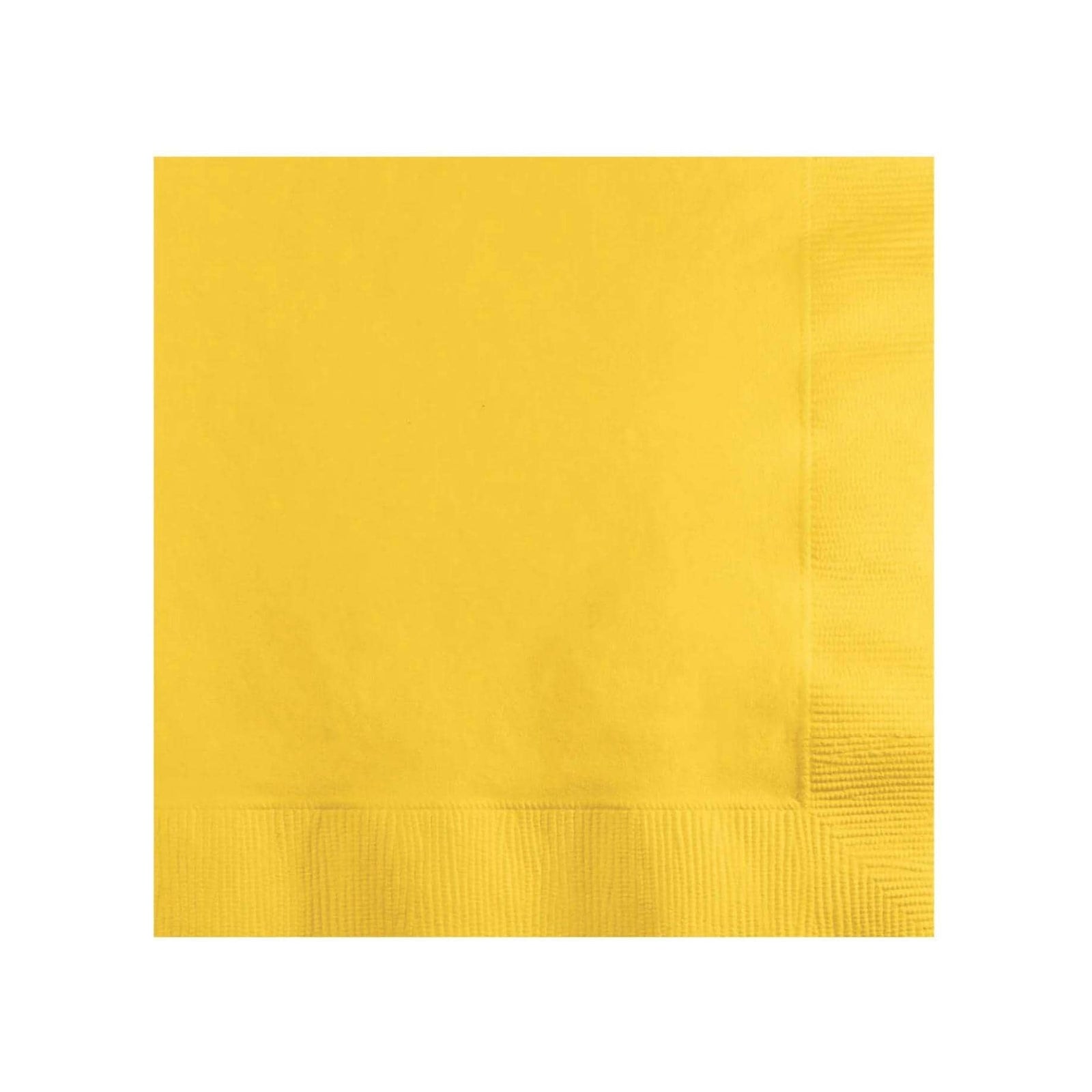 School Bus Yellow Beverage Napkins 50 Count - Stesha Party