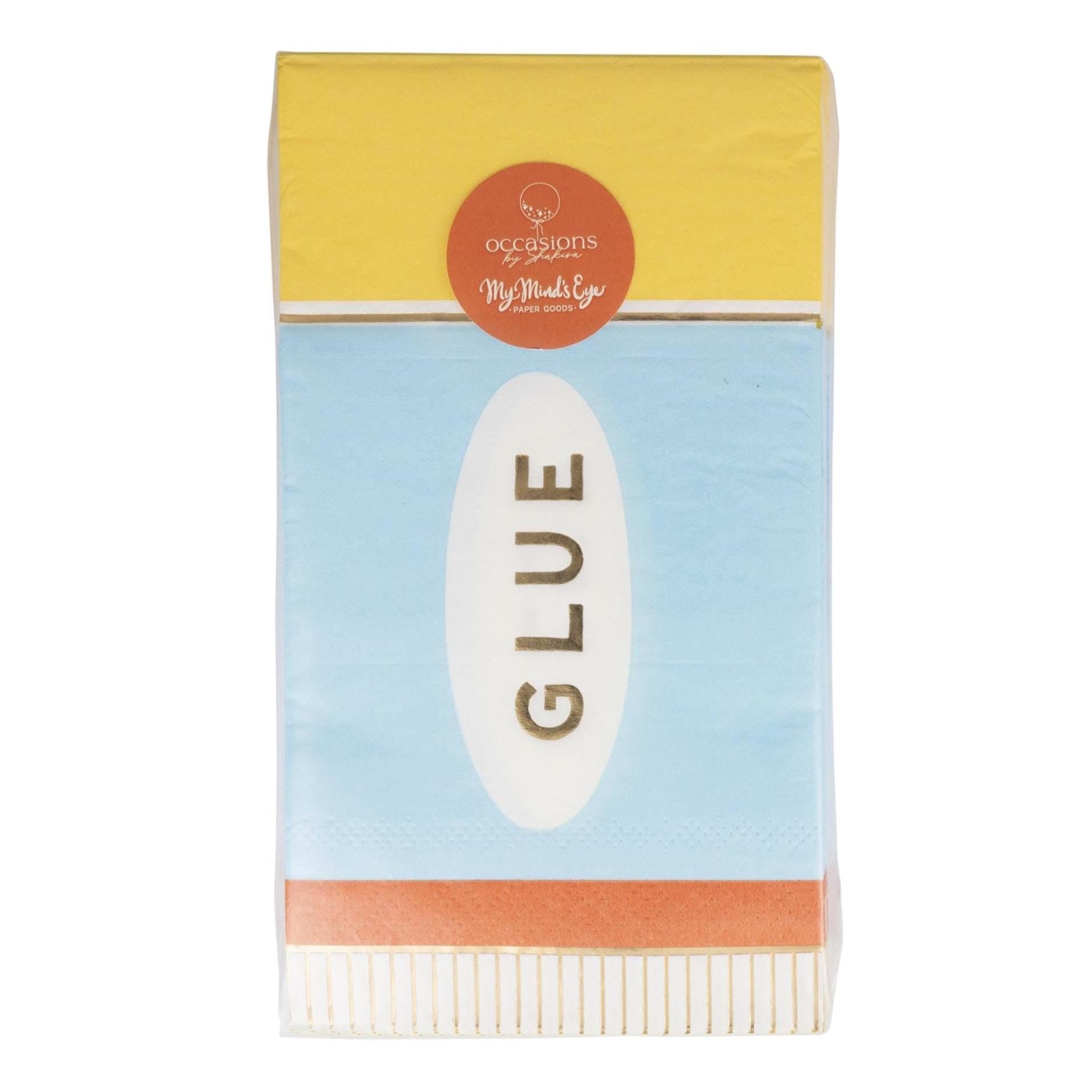 School Glue Napkins 18ct - Stesha Party