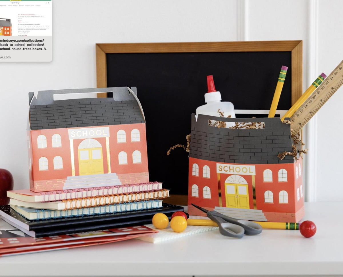 School House Treat Boxes 8ct - Stesha Party
