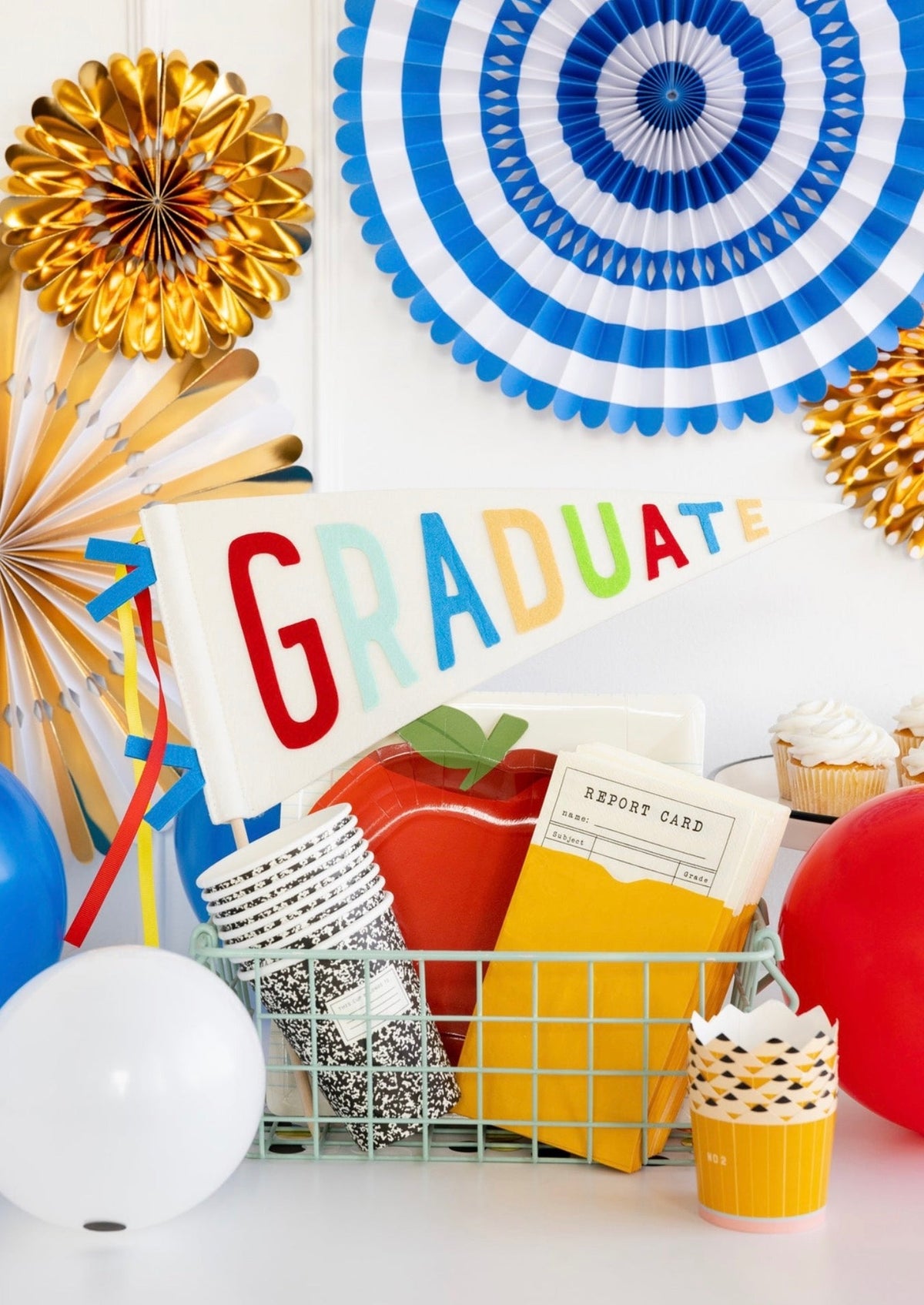 School Party Composition Paper Cups - Stesha Party