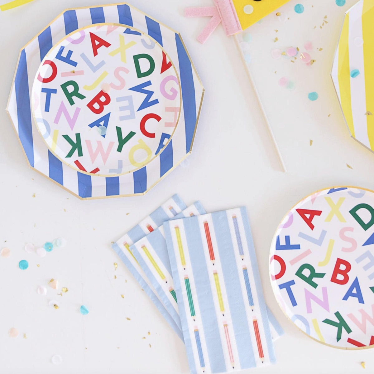 School Pencil Paper Napkins 20ct - Stesha Party