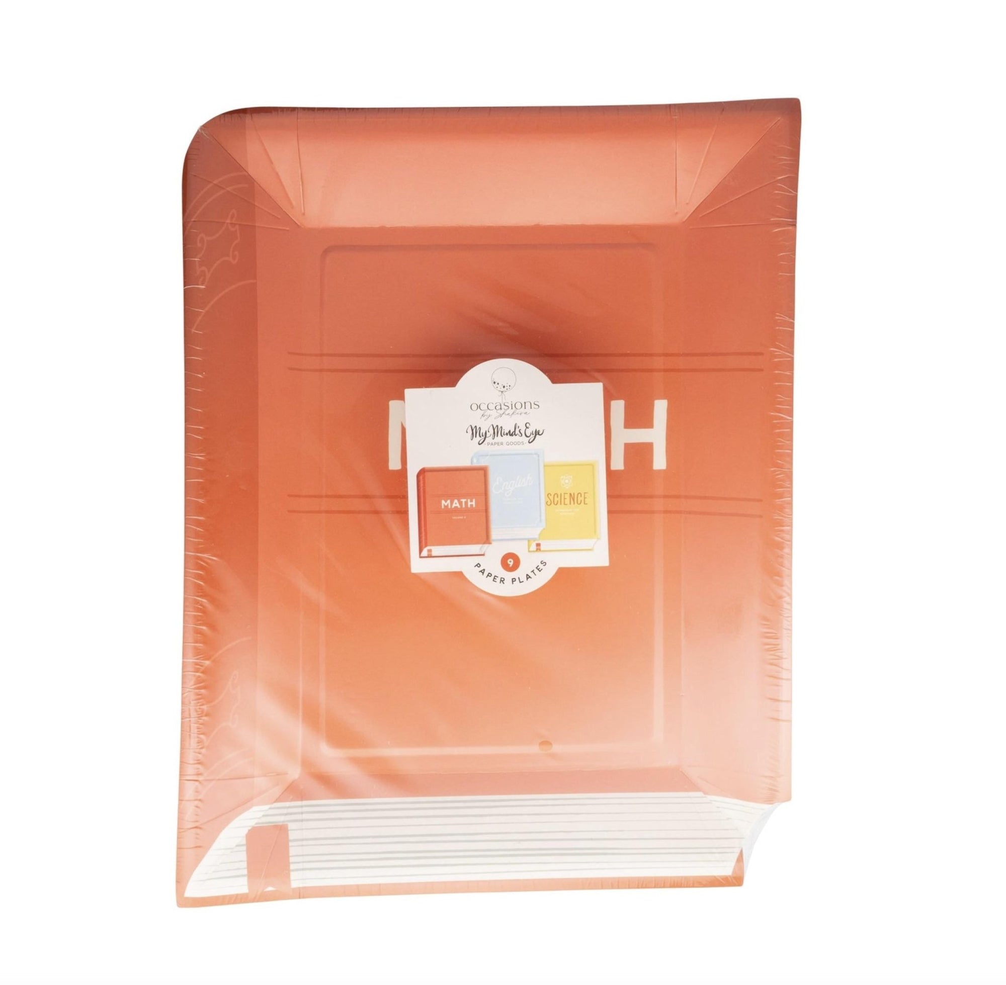 School Textbook Paper Plates 9ct - Stesha Party