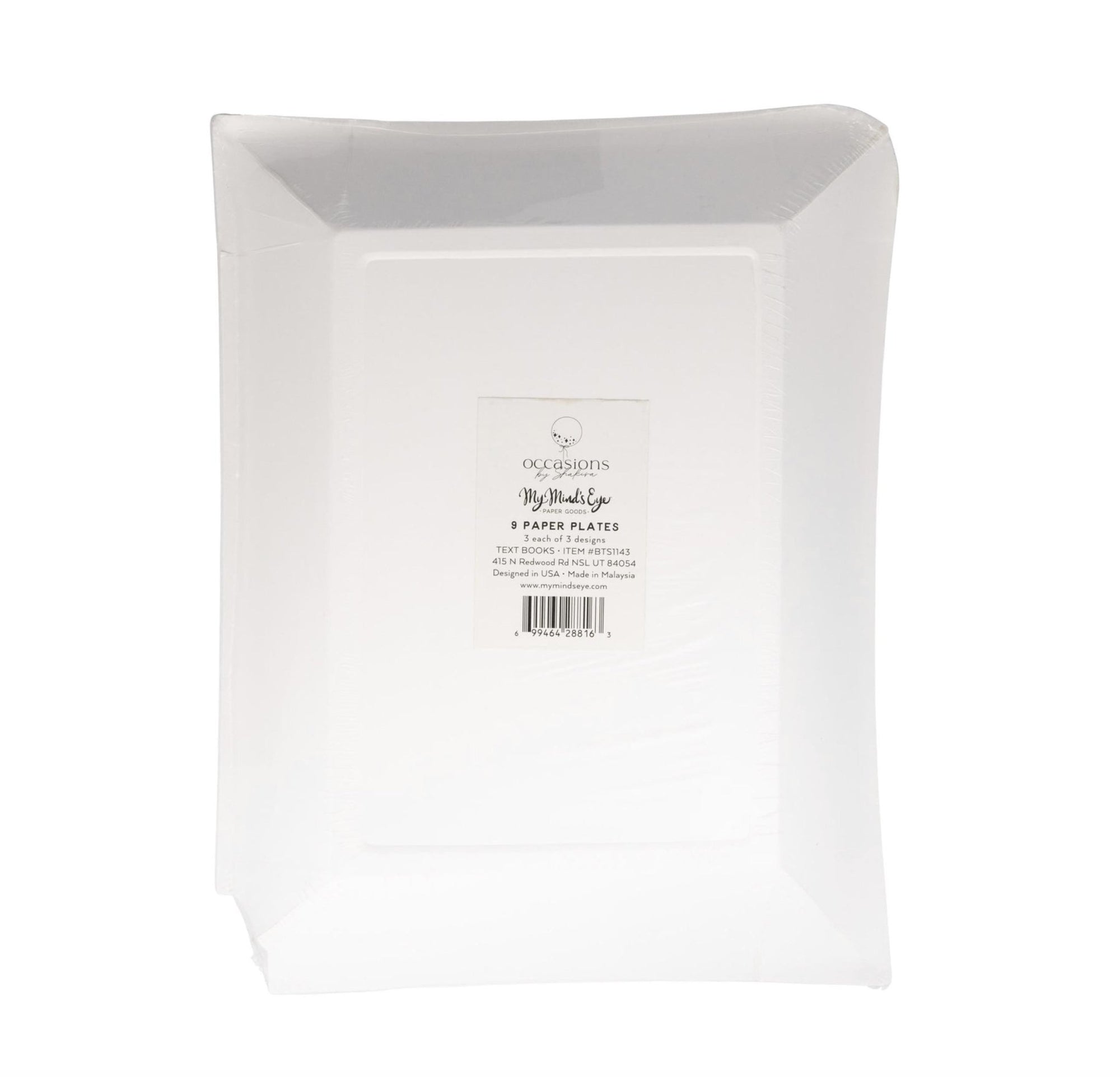 School Textbook Paper Plates 9ct - Stesha Party