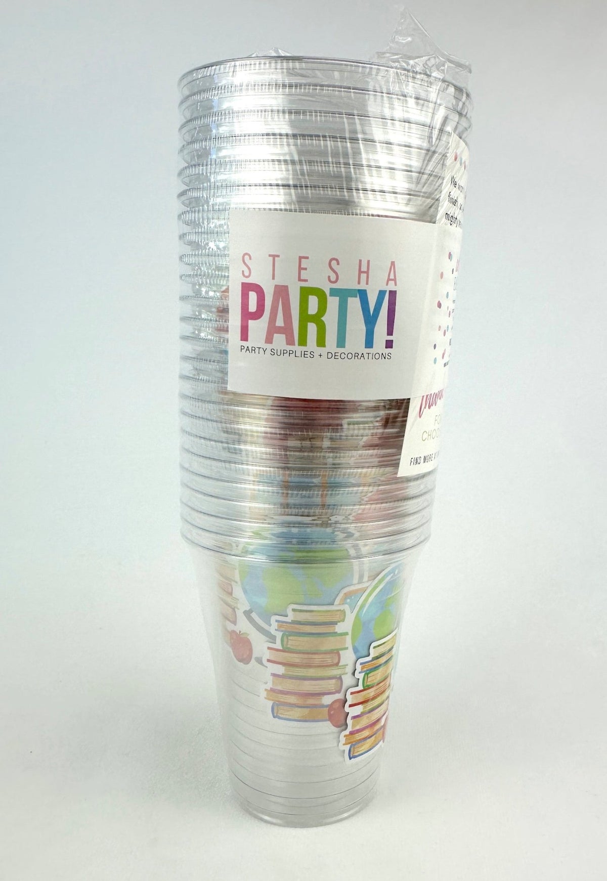 School Themed Party Cups 24ct - Stesha Party