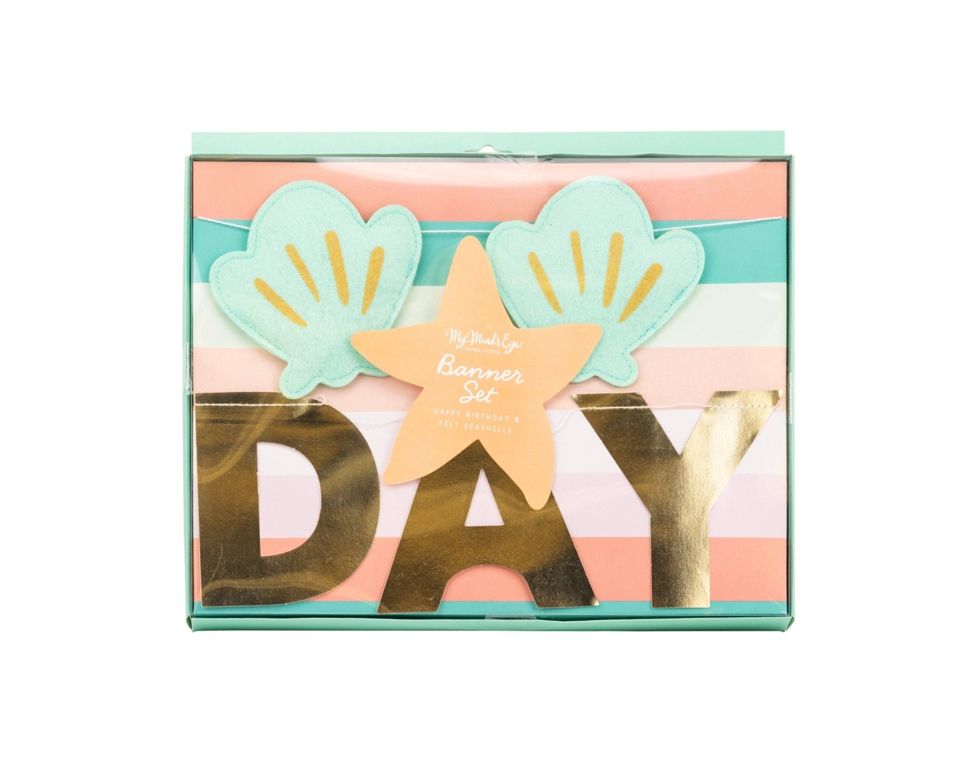 Seashell Birthday Banner Set - Stesha Party