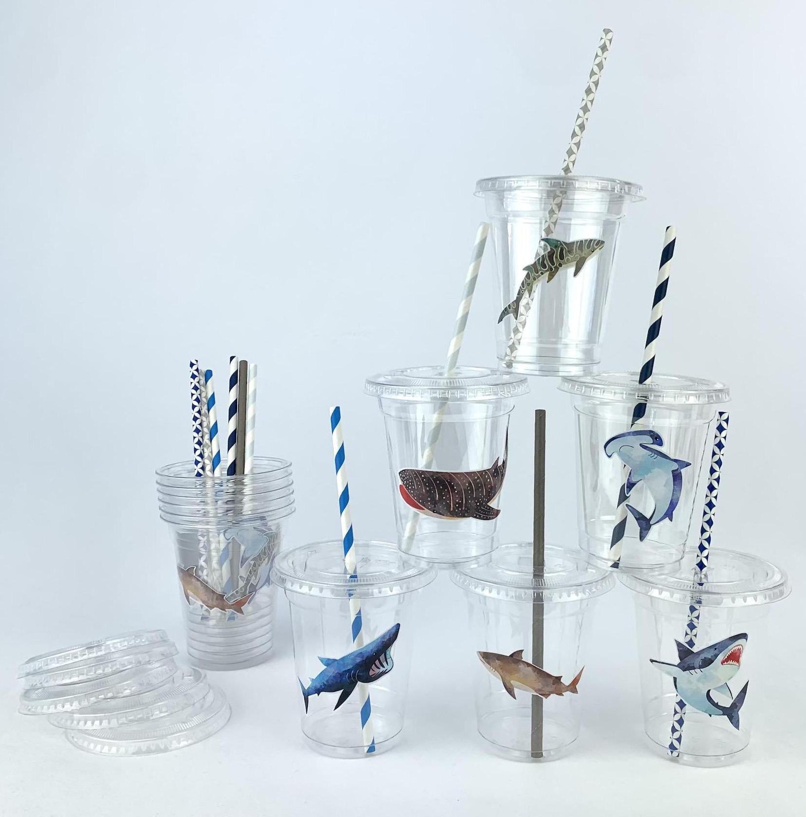 Shark Party Cups - Stesha Party