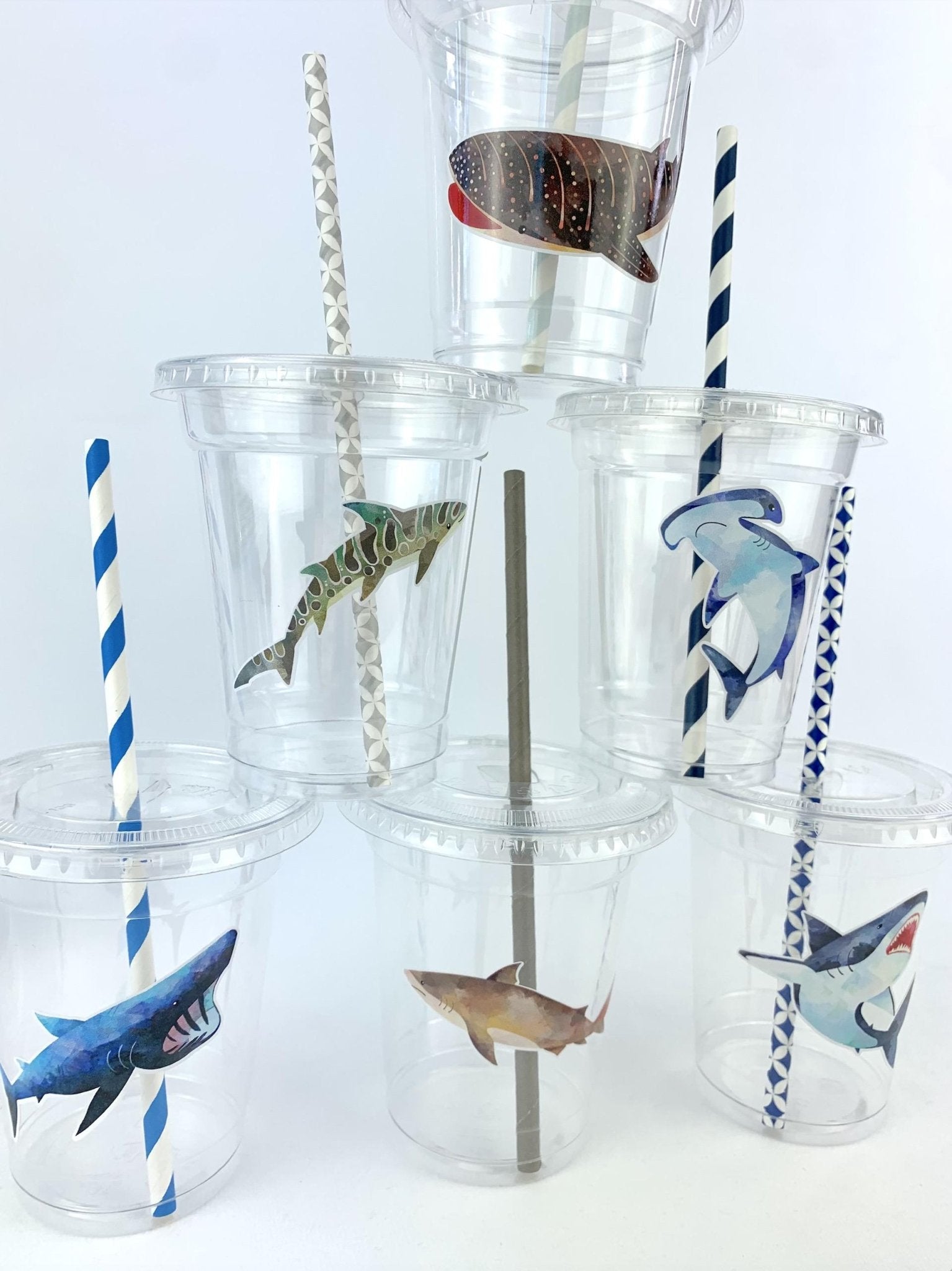Shark Party Cups - Stesha Party