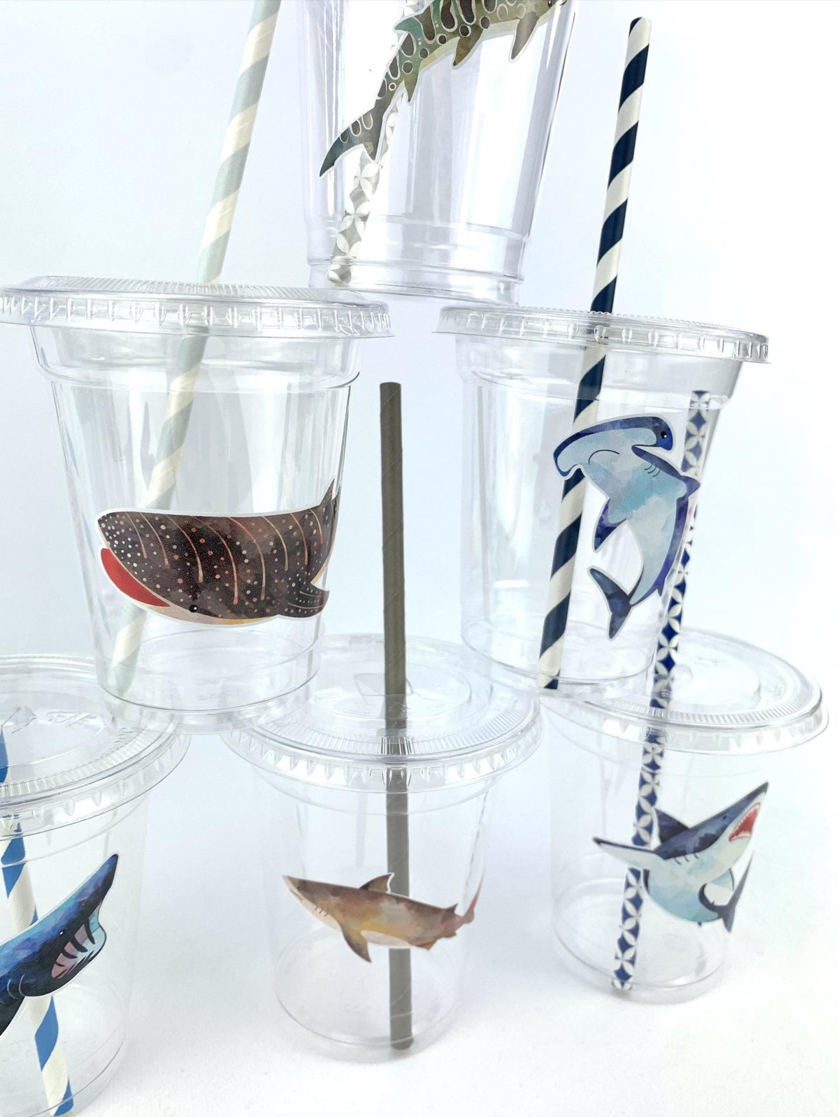 Shark Party Cups - Stesha Party
