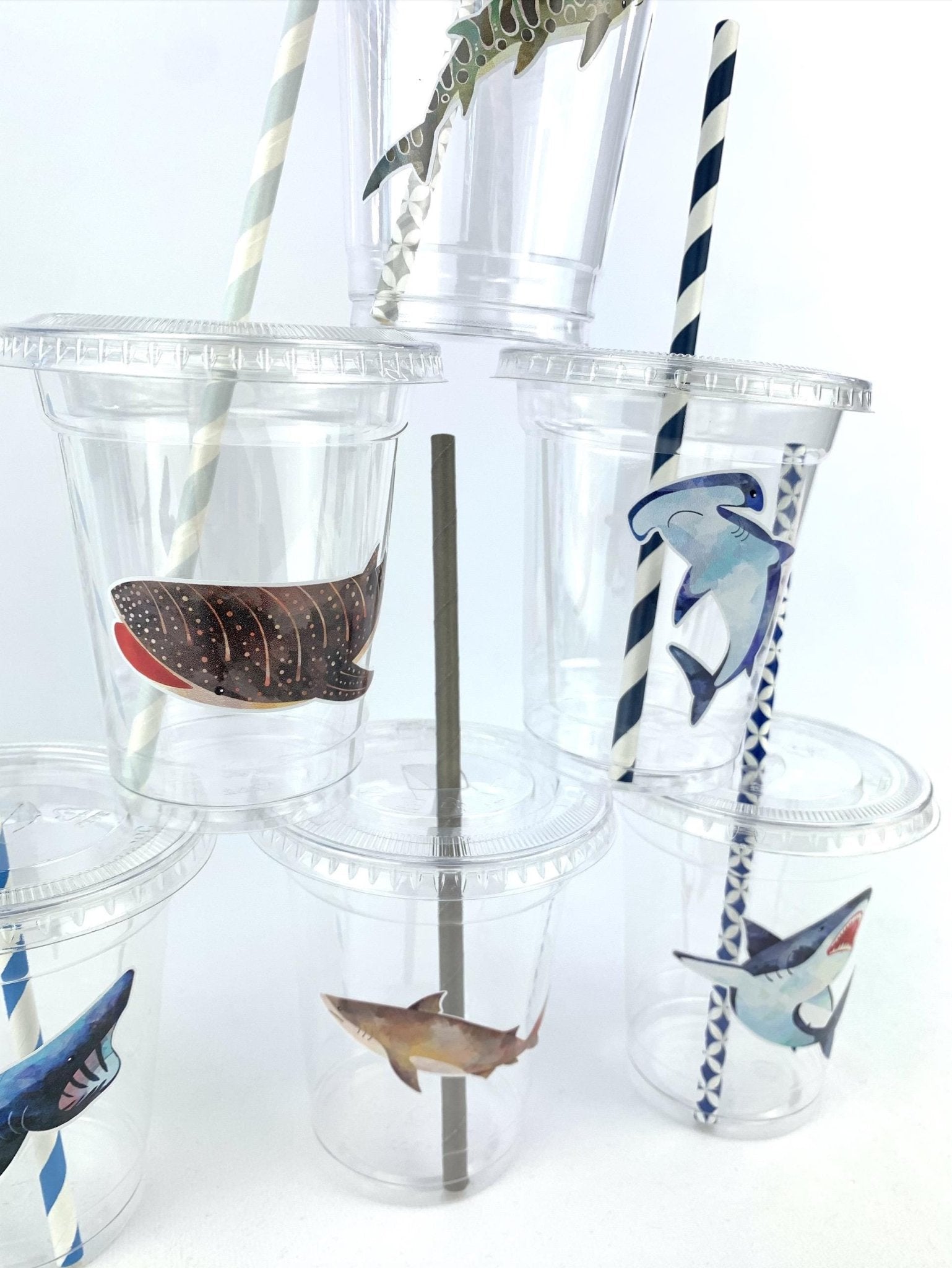 Shark Party Cups - Stesha Party