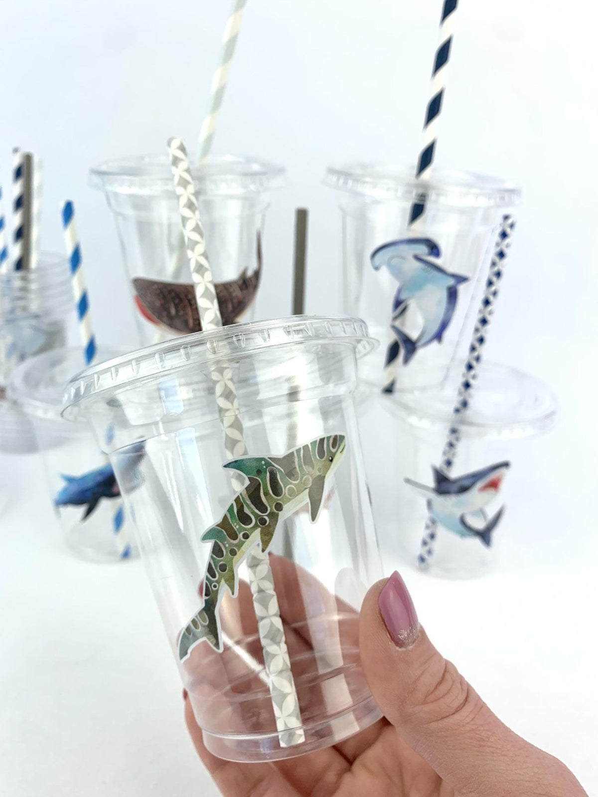 Shark Party Cups - Stesha Party