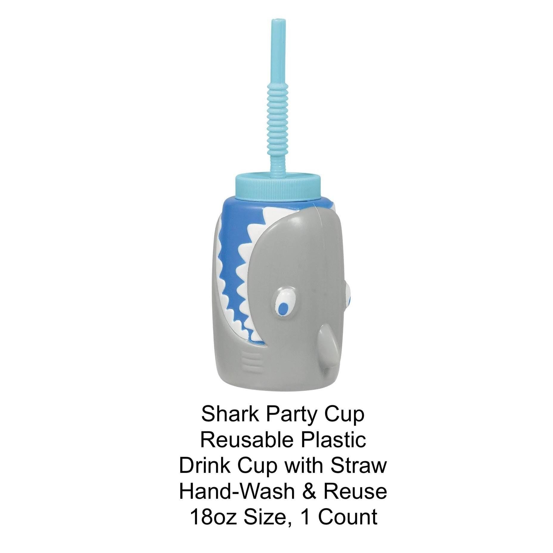 Shark Party Plastic Cup - Stesha Party