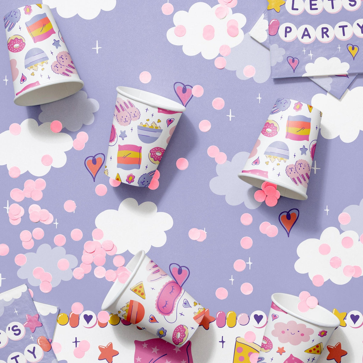 Sleepover Party Cups - Stesha Party