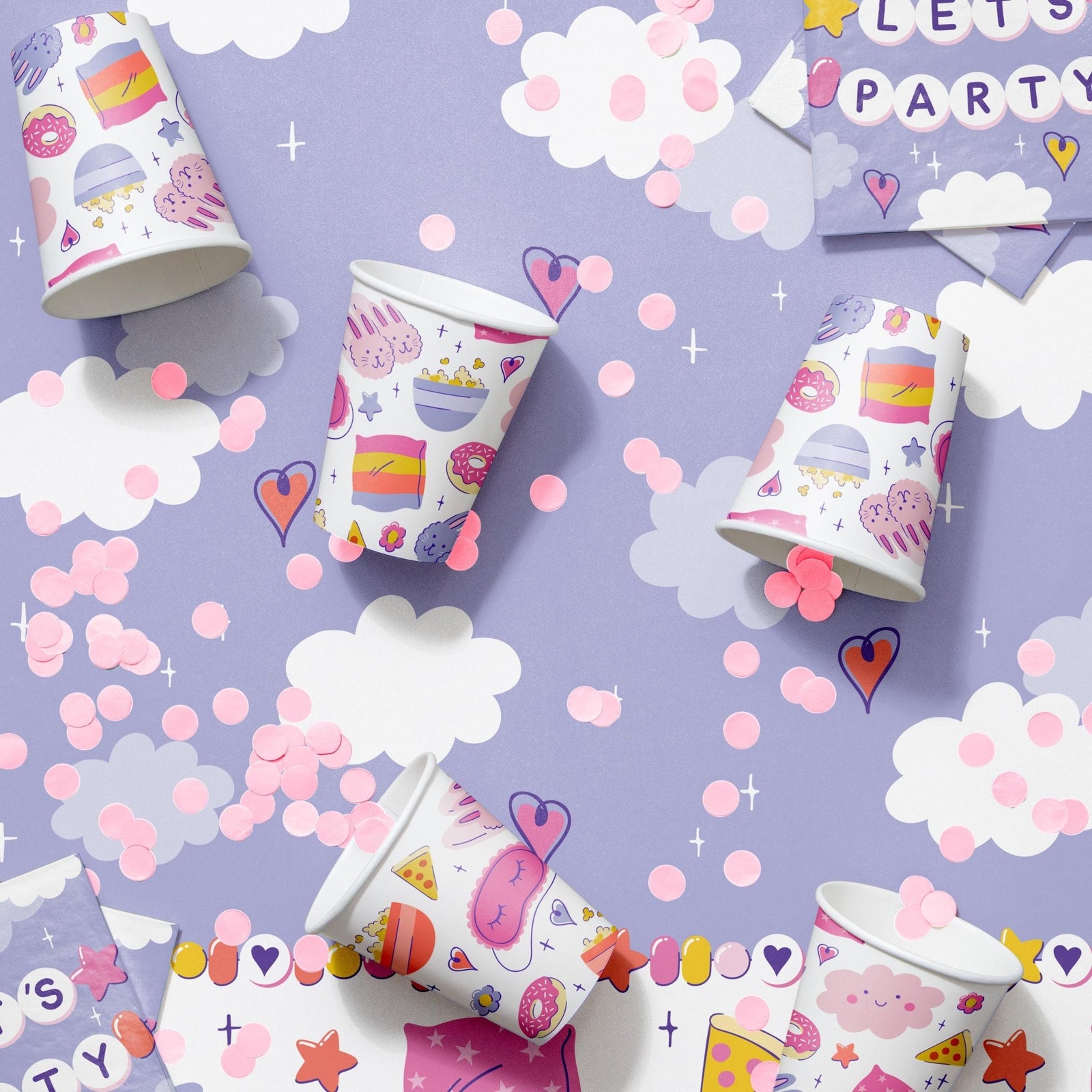 Sleepover Party Cups - Stesha Party