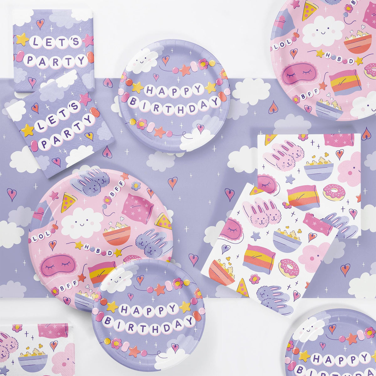 Sleepover Party Napkins 16ct - Stesha Party