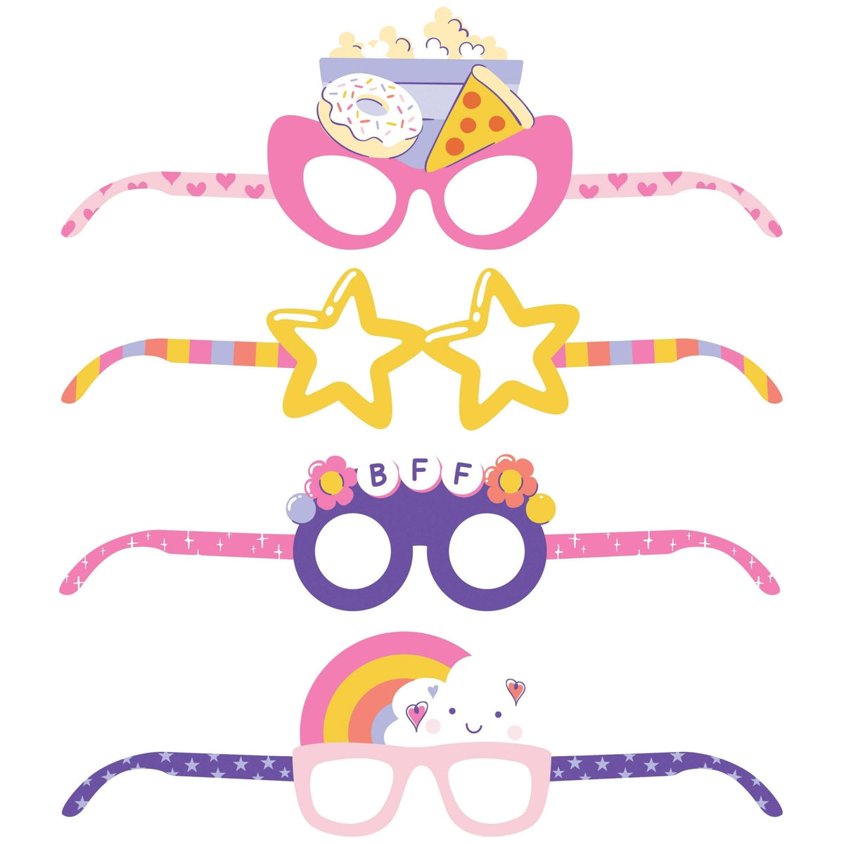 Slumber Party Paper Glasses 4ct - Stesha Party