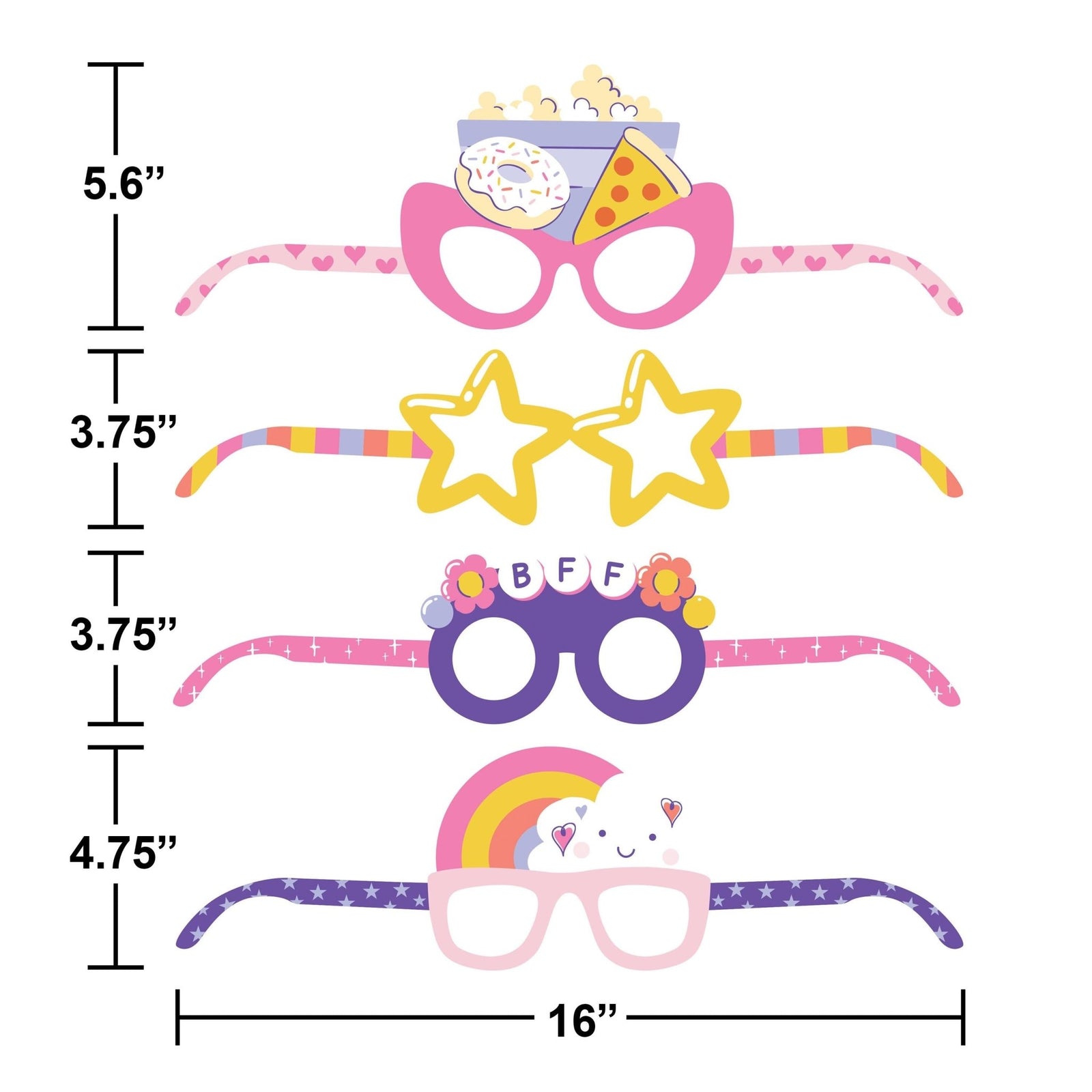 Slumber Party Paper Glasses 4ct - Stesha Party
