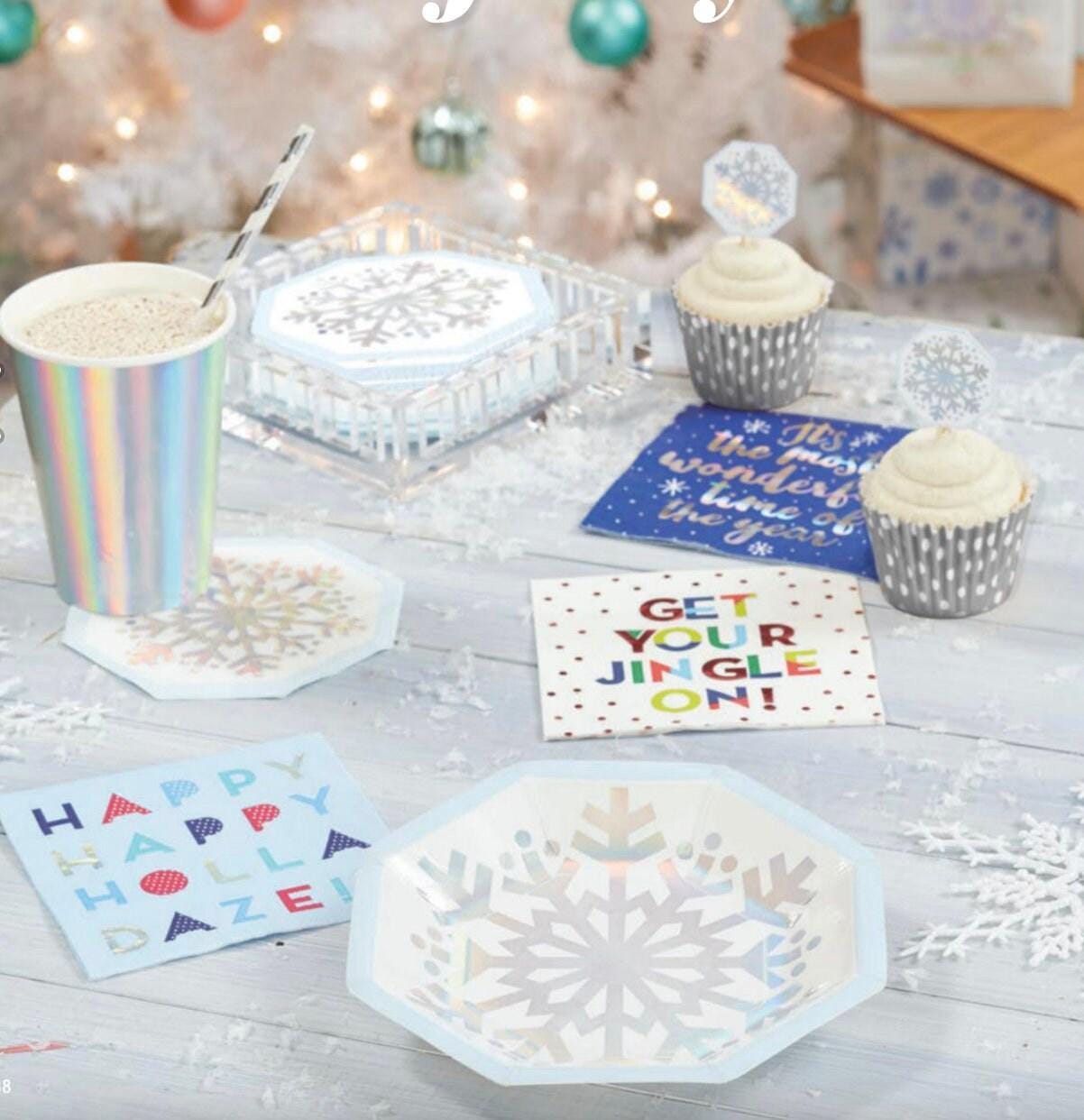 Snowflake Party Napkins - Stesha Party