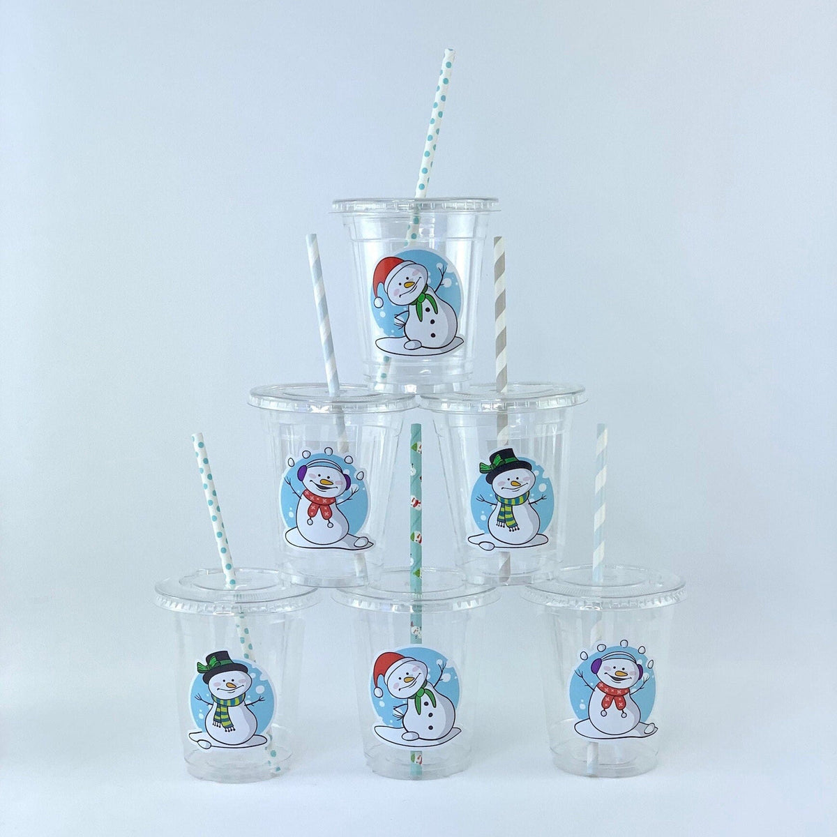 Snowman Party Disposable Cups 12ct - Stesha Party