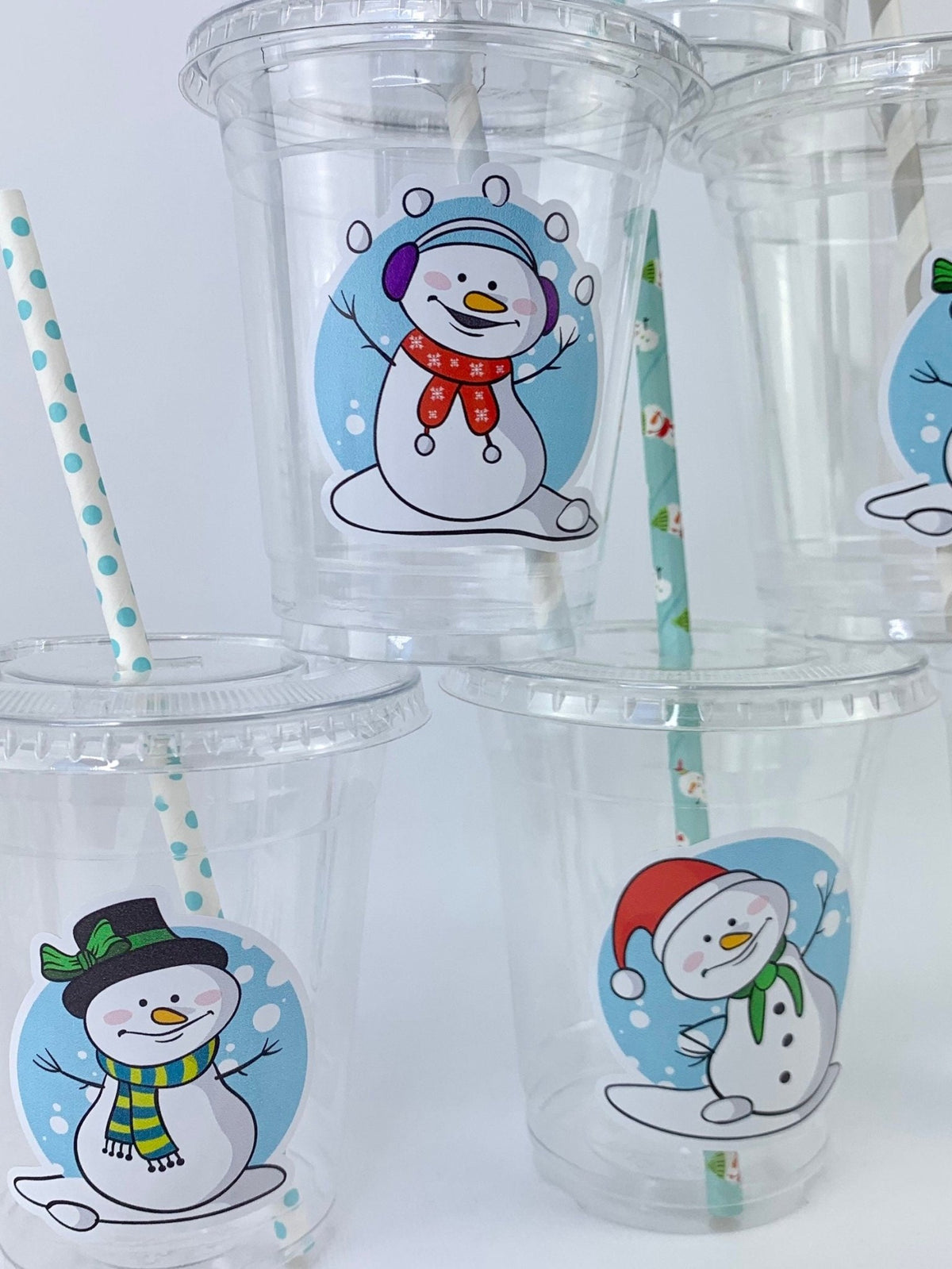 Snowman Party Disposable Cups 12ct - Stesha Party