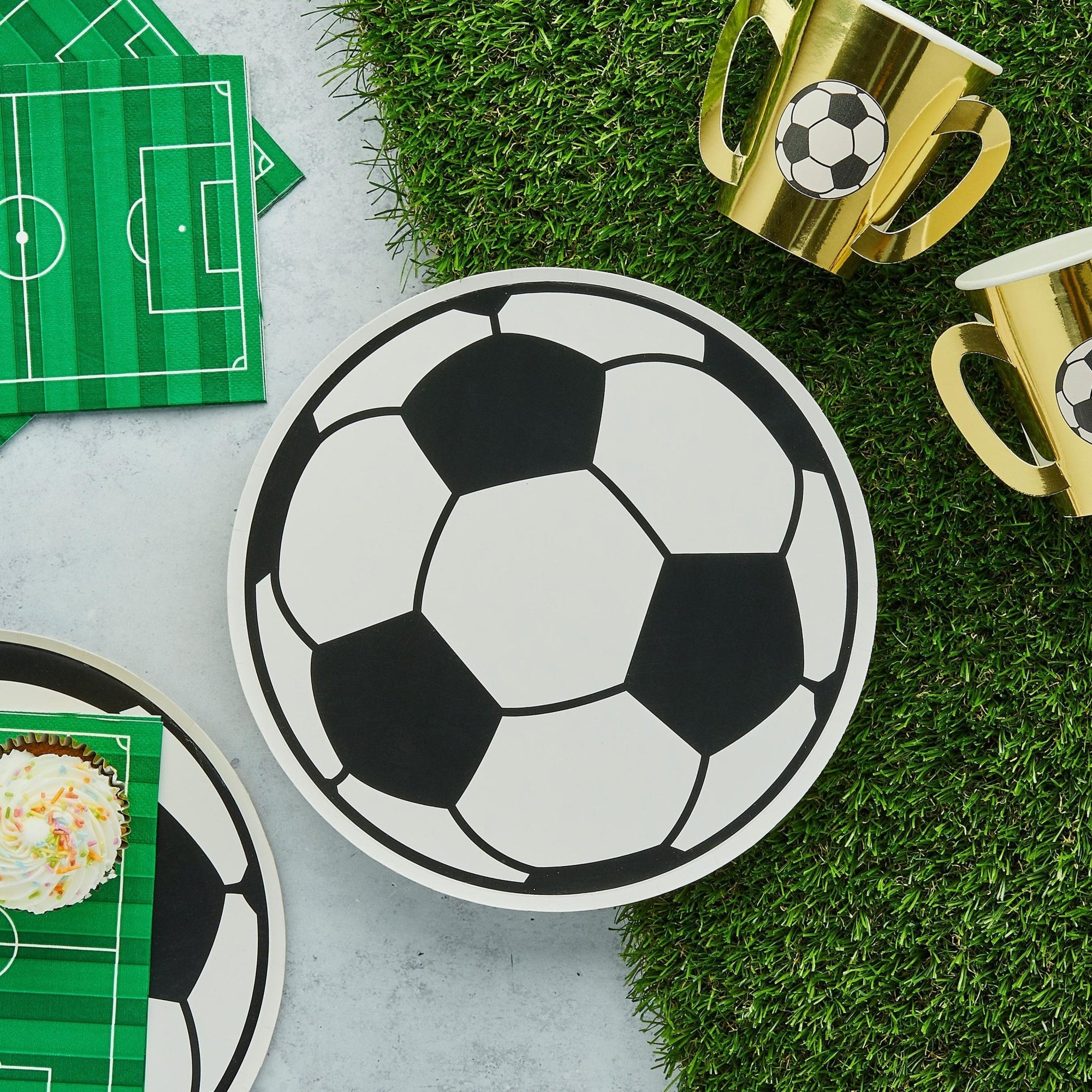 Soccer Ball Plates - Stesha Party