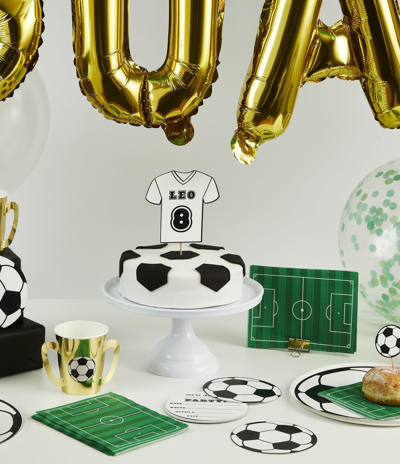 Soccer Ball Plates - Stesha Party