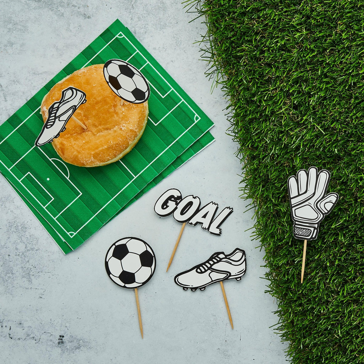 Soccer Field Napkins - Stesha Party