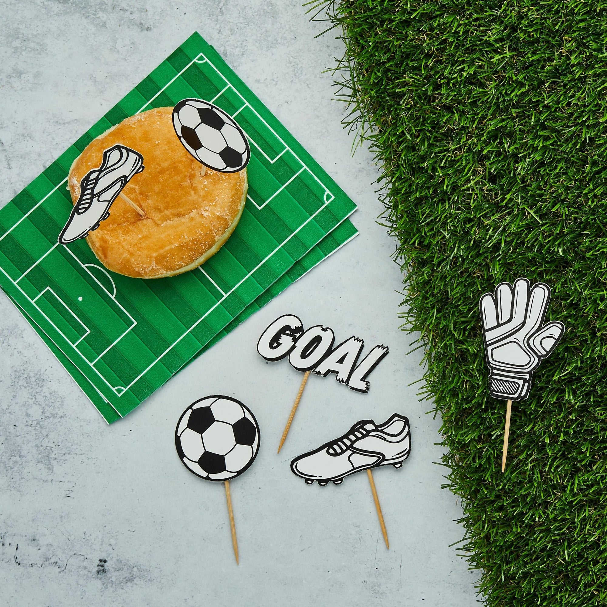 Soccer Field Napkins - Stesha Party