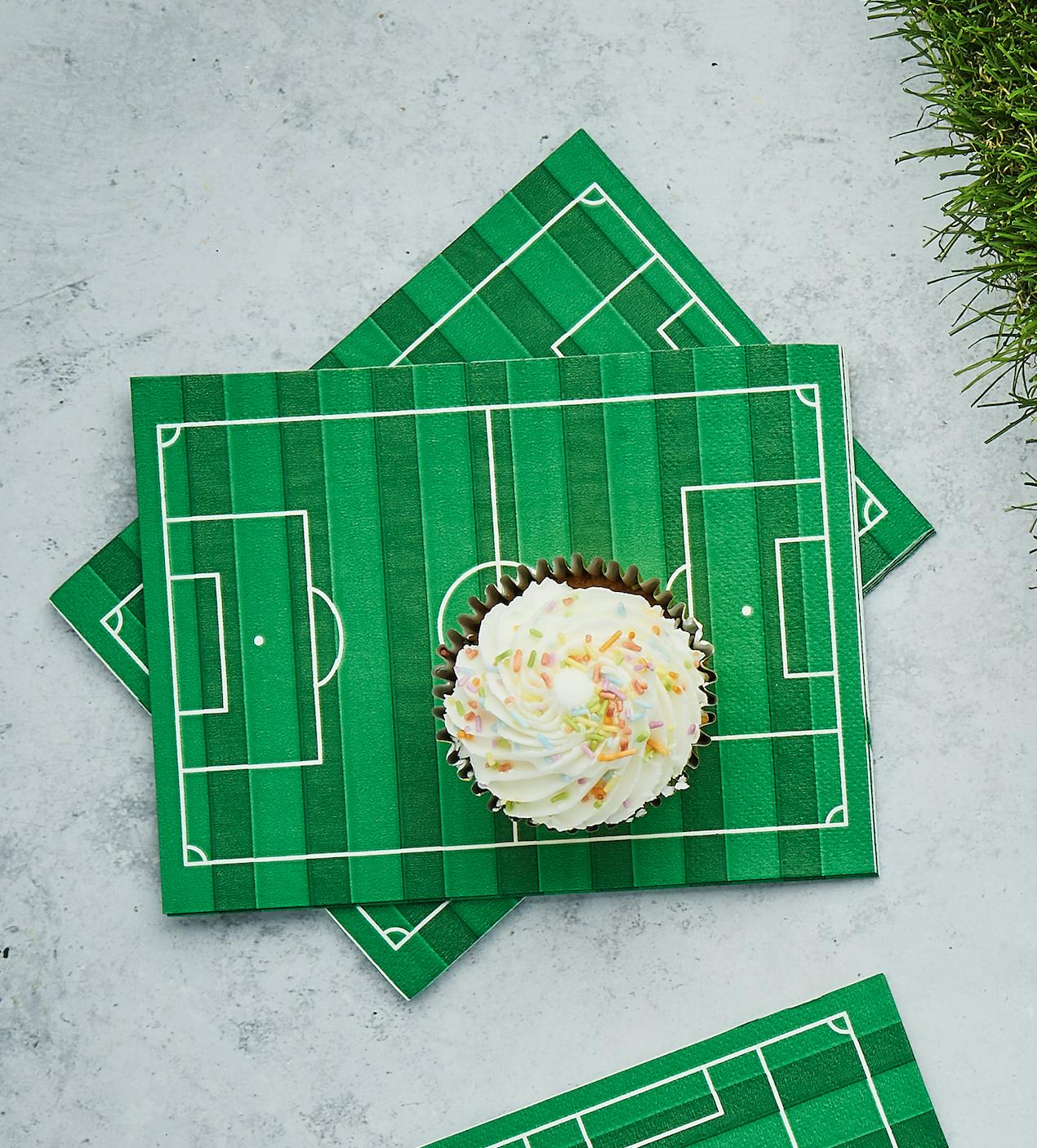 Soccer Field Napkins - Stesha Party