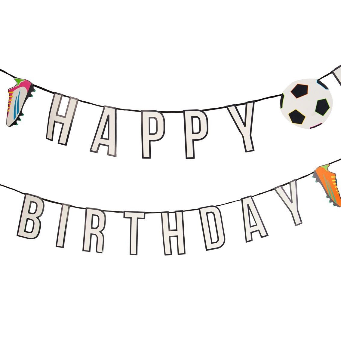 Soccer Happy Birthday Banner - Stesha Party