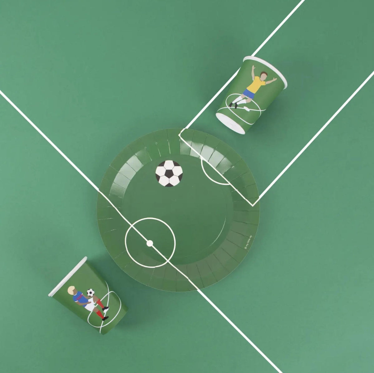 Soccer Party Plates 8ct - Stesha Party