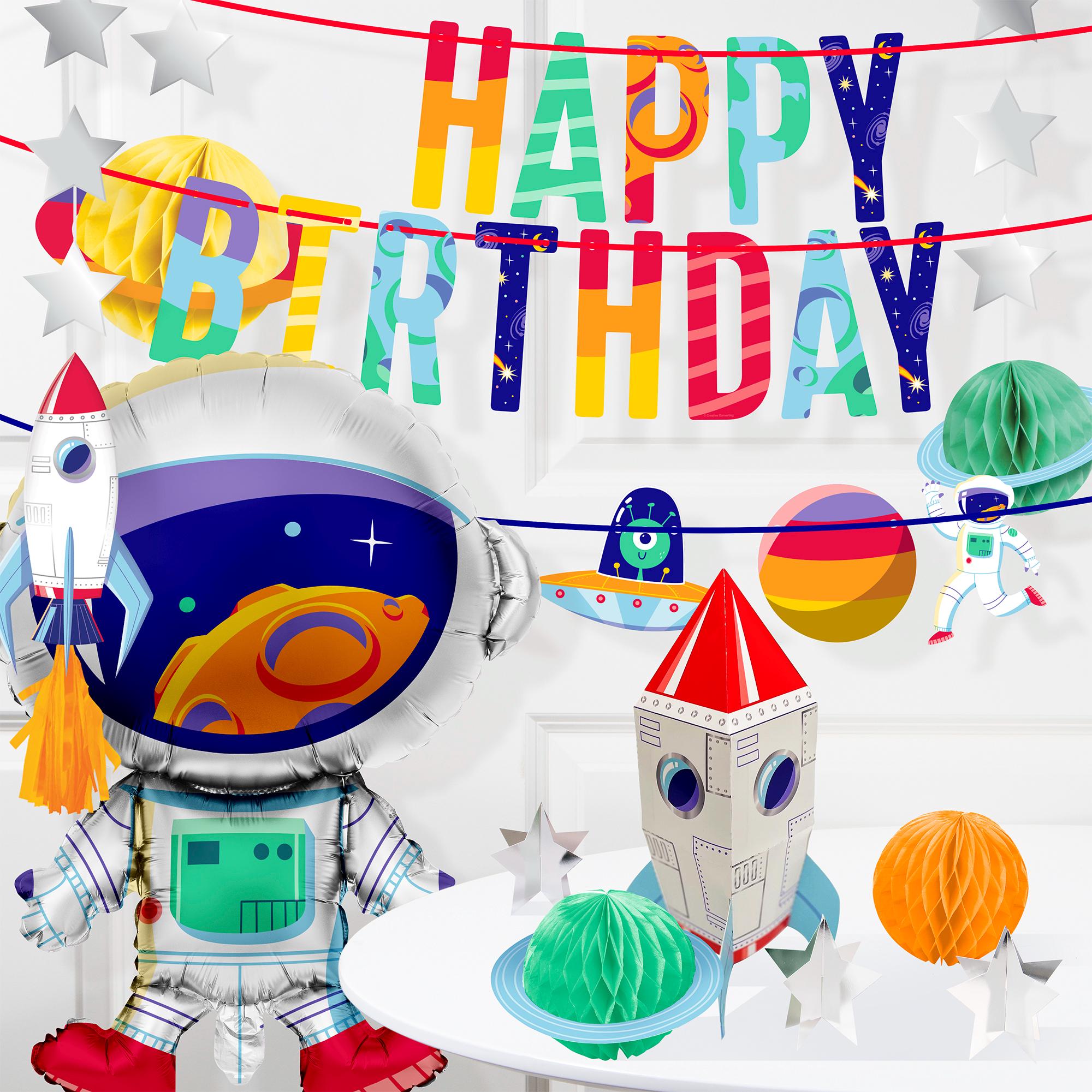 Space Birthday Banner - Stesha Party