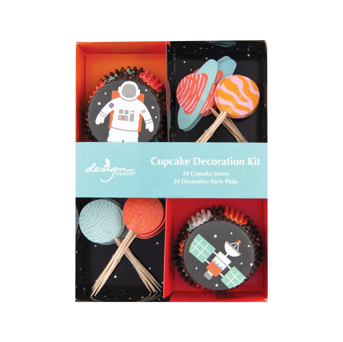 Space Party Cupcake Decorating Kit - Stesha Party