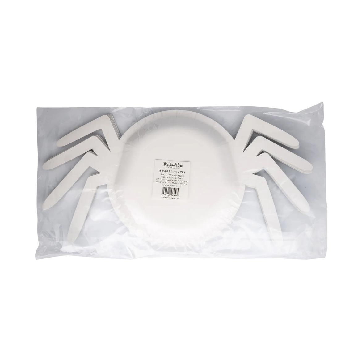 Spider Shaped Halloween Plates 8ct - Stesha Party