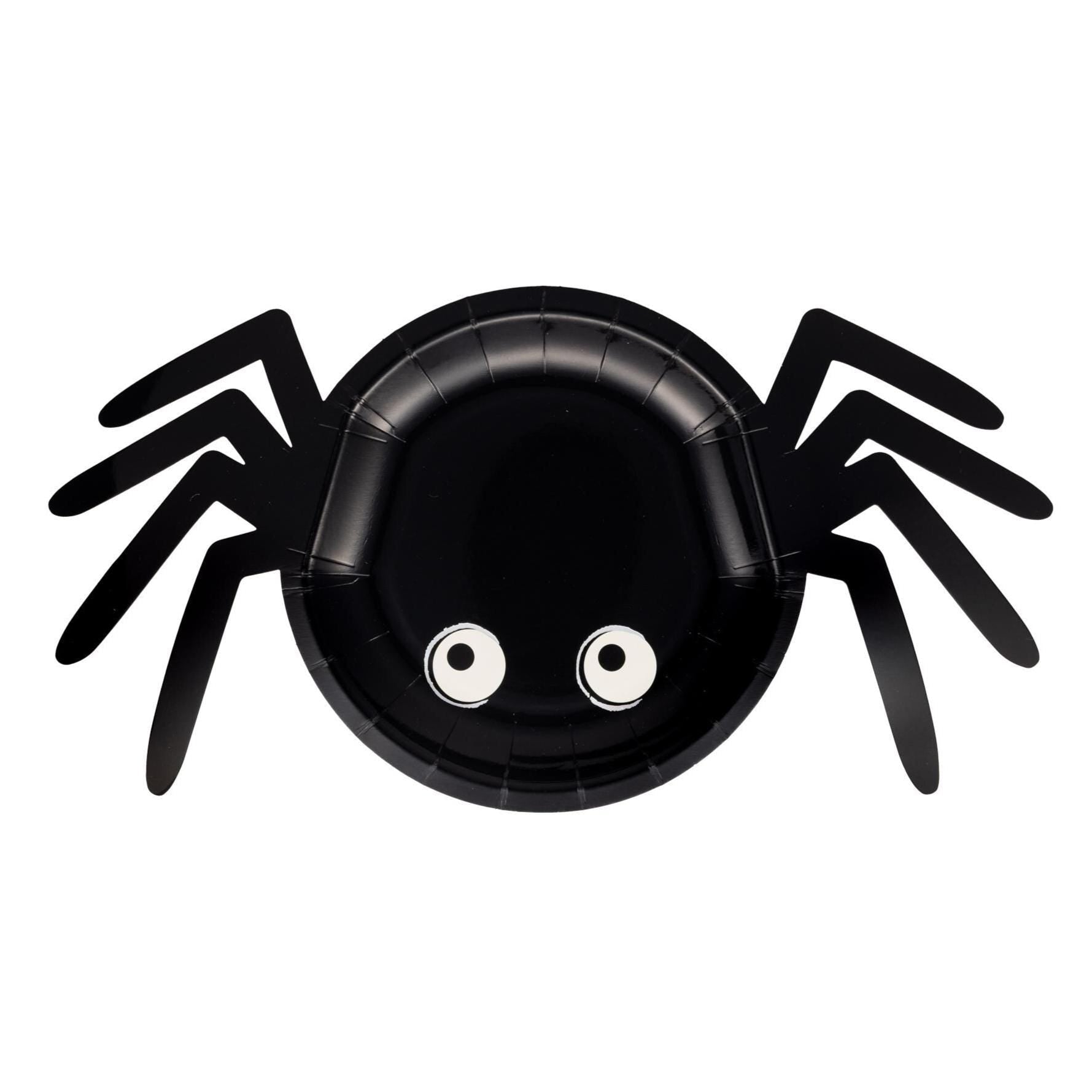 Spider Shaped Halloween Plates 8ct - Stesha Party